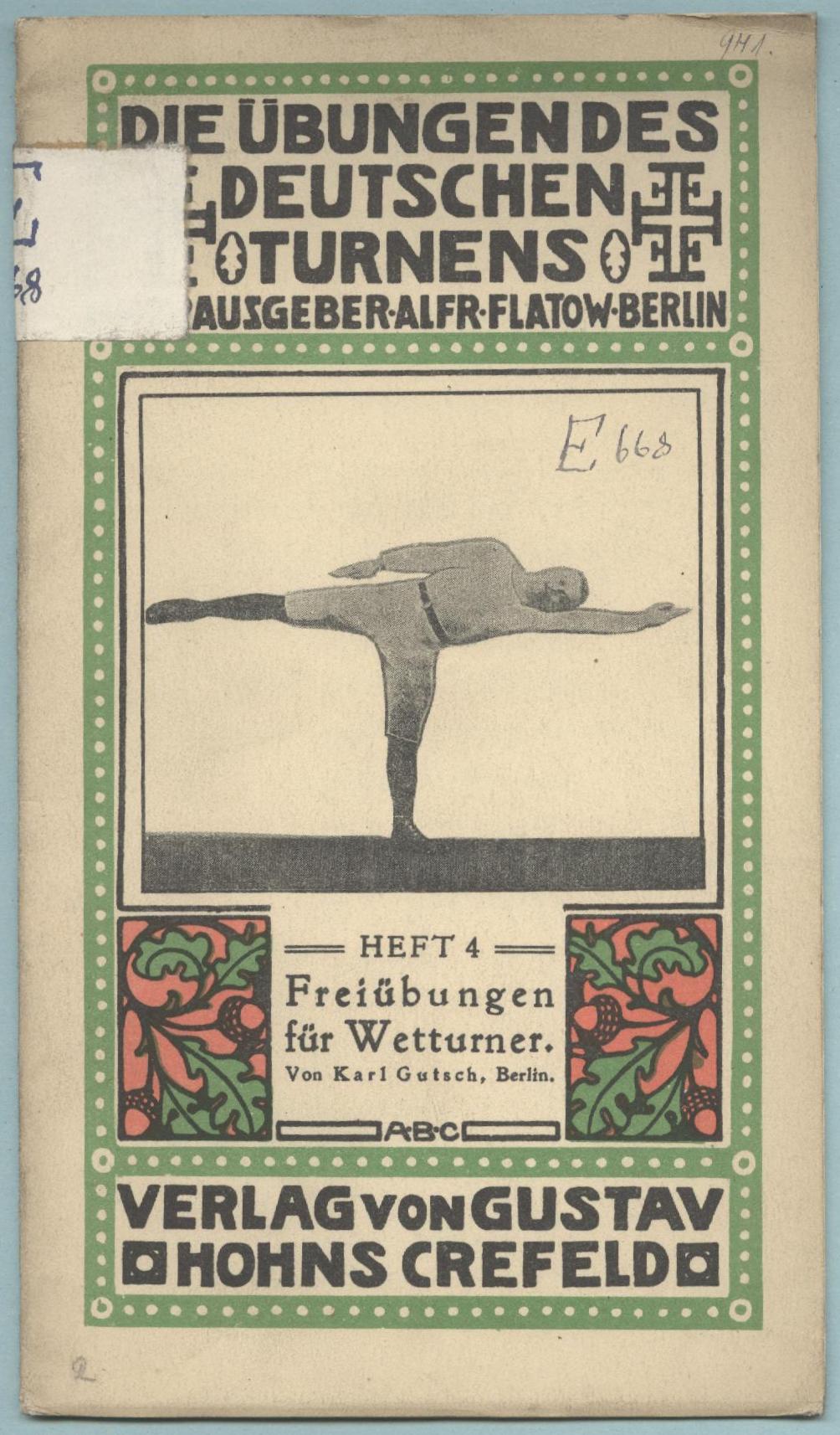 Náhledový obrázek Die Übungen des Deutschen Turnens, Heft 4. Freiübungen für Wetturner - 1