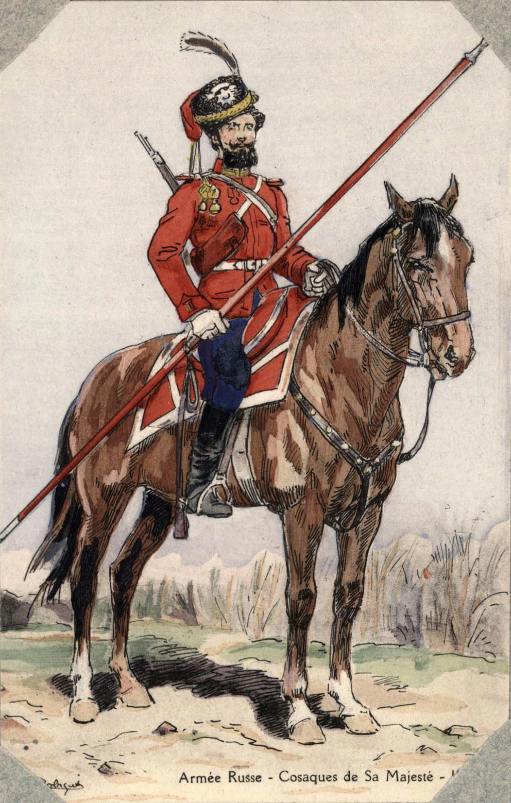 Náhledový obrázek předmětu Ruská armáda – Kozáci Jeho Veličenstva – 1914