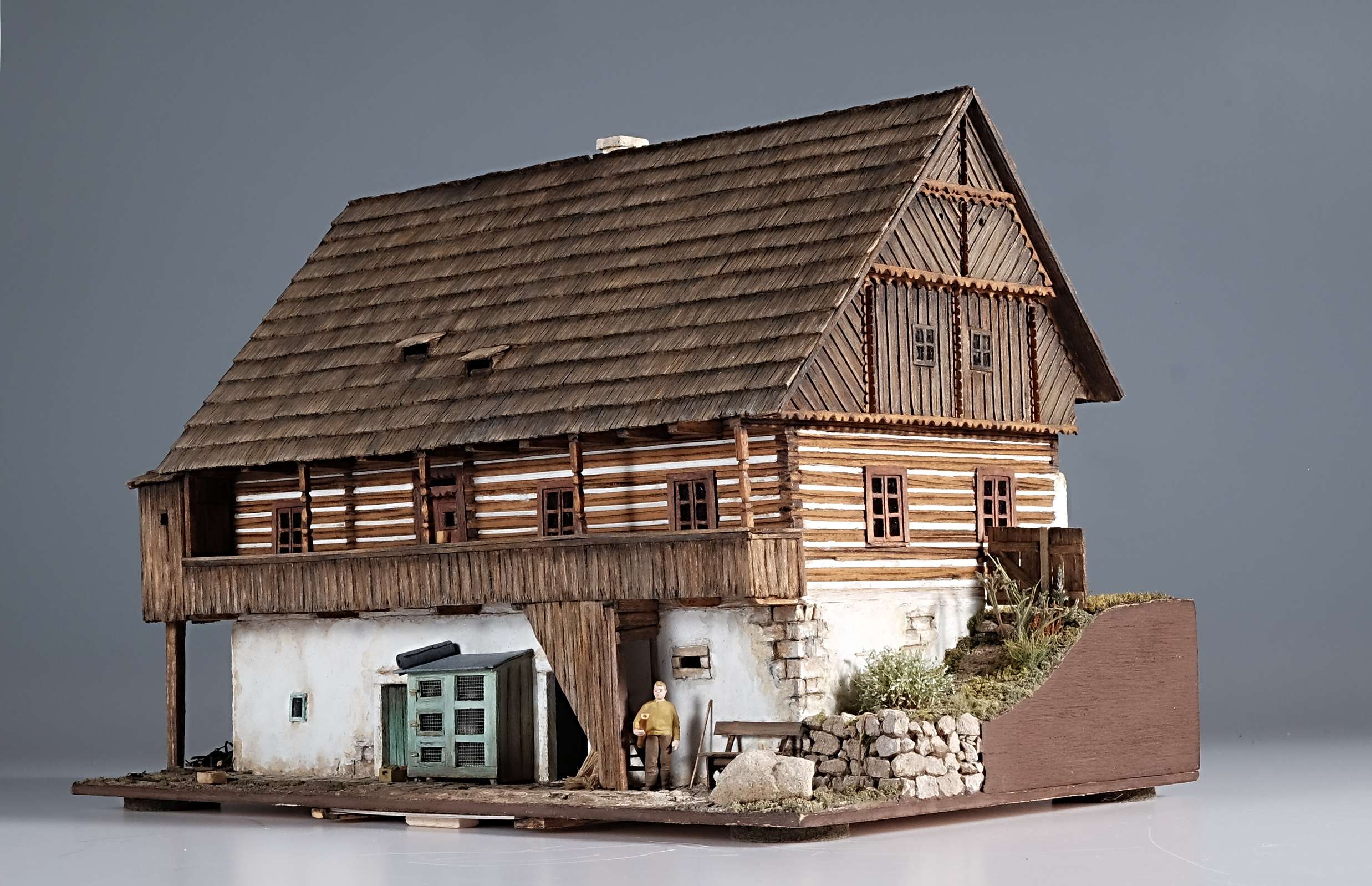 Náhledový obrázek Model roubeného domu Český Dub čp. 11 - 1
