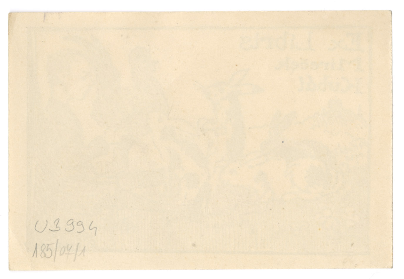 Náhledový obrázek EX LIBRIS Mireček Kubát - 2