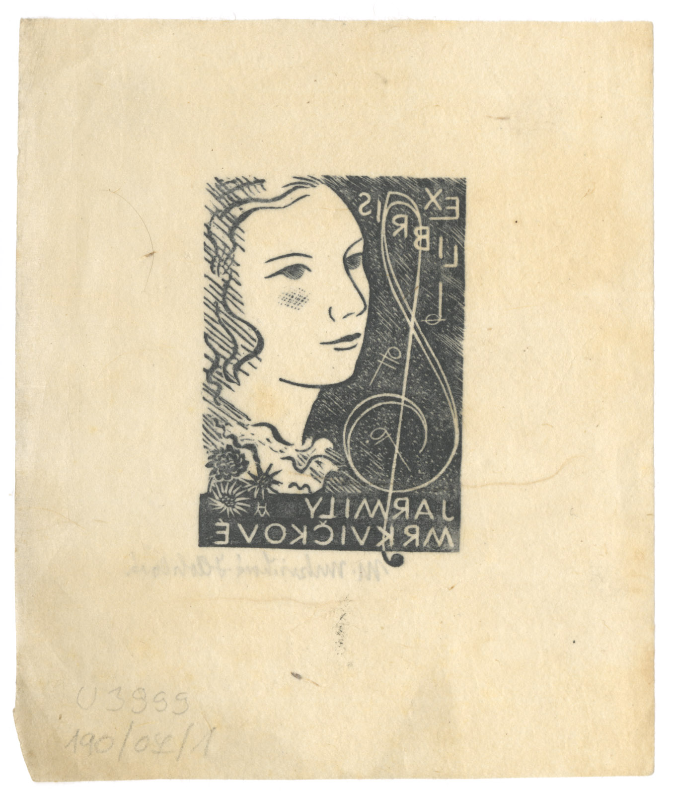 Náhledový obrázek EX LIBRIS Jarmily Mrkvičkové - 2