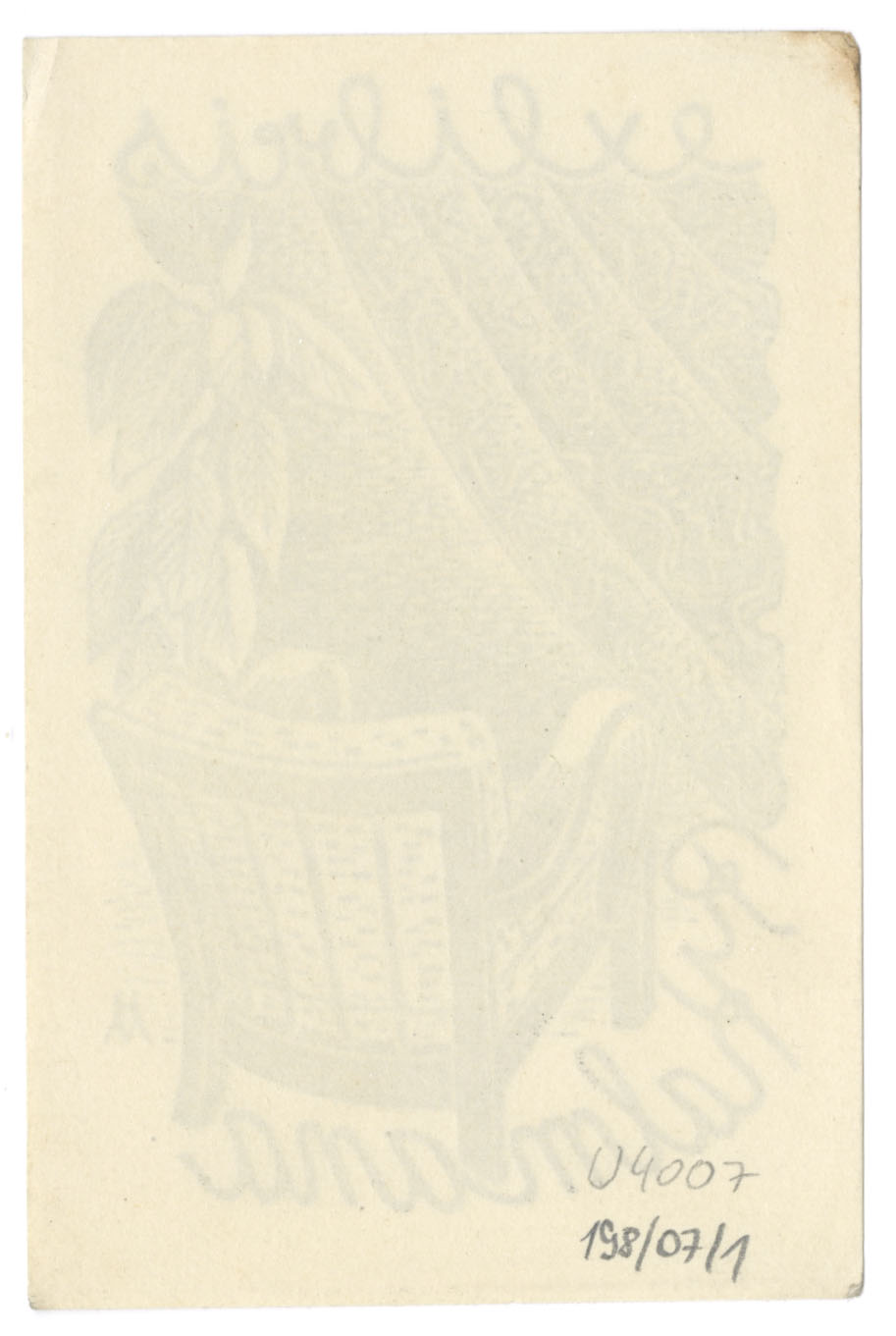 Náhledový obrázek EX LIBRIS R. Kalmana - 2