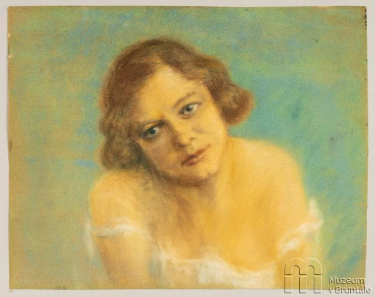 Náhledový obrázek předmětu Portrét, Marie Scharová, manželka K. Schary