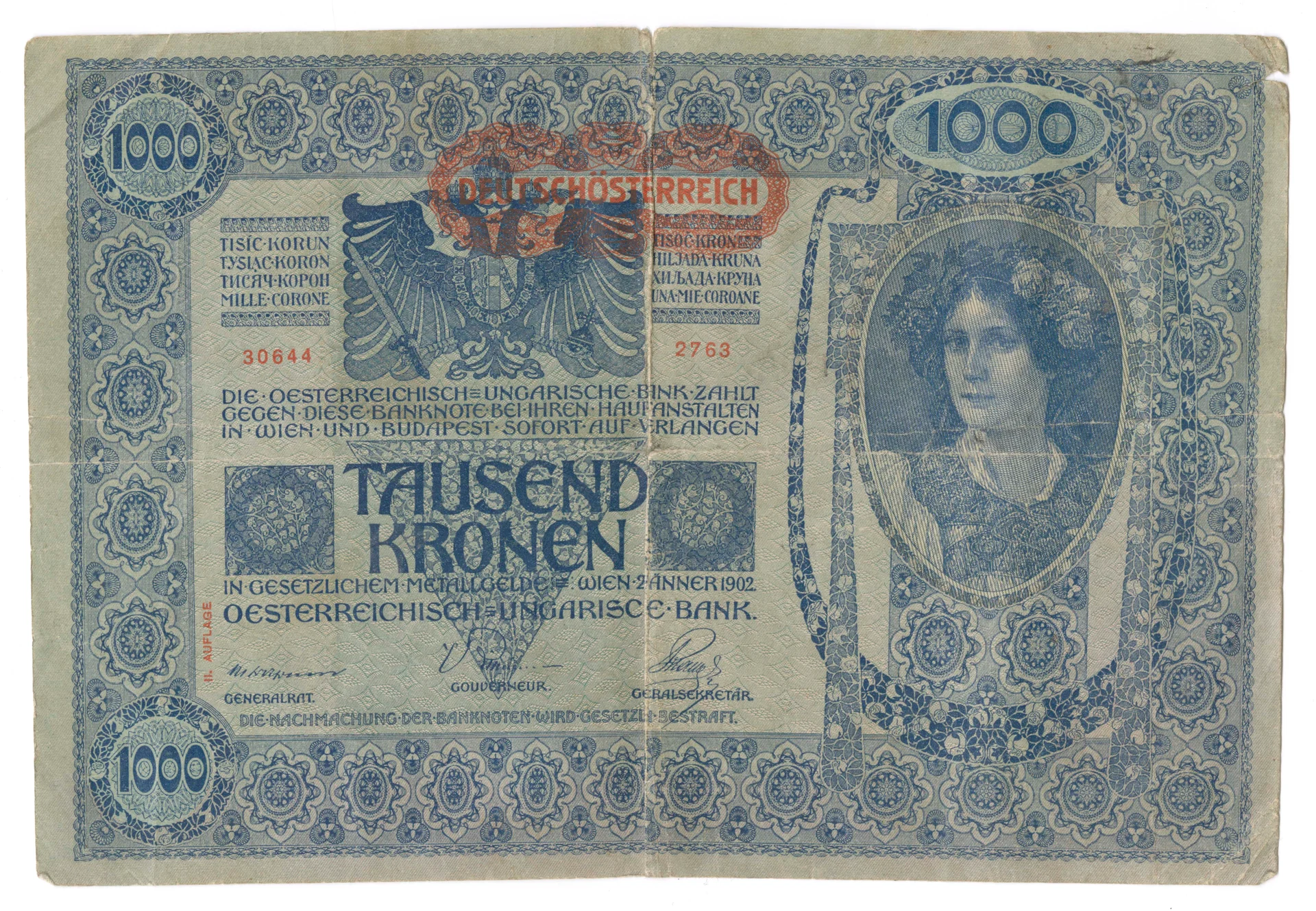 Náhledový obrázek předmětu Bankovka 1 000 korun