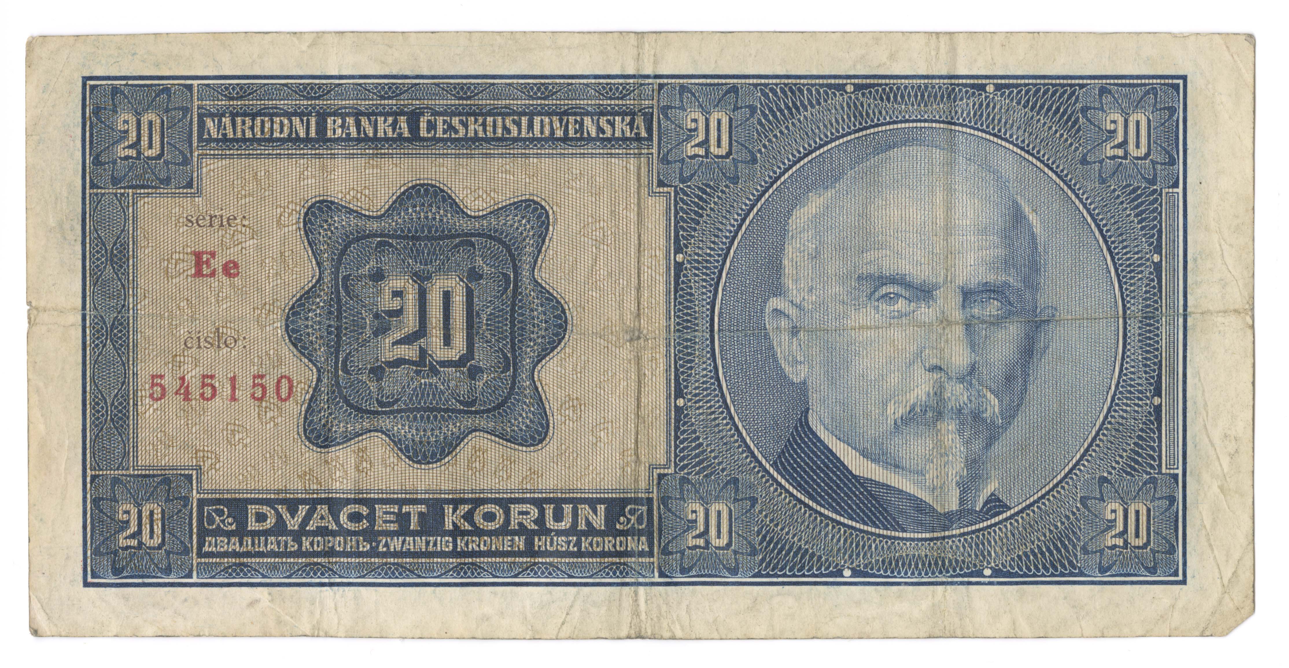 Náhledový obrázek Bankovka 20 korun - 1