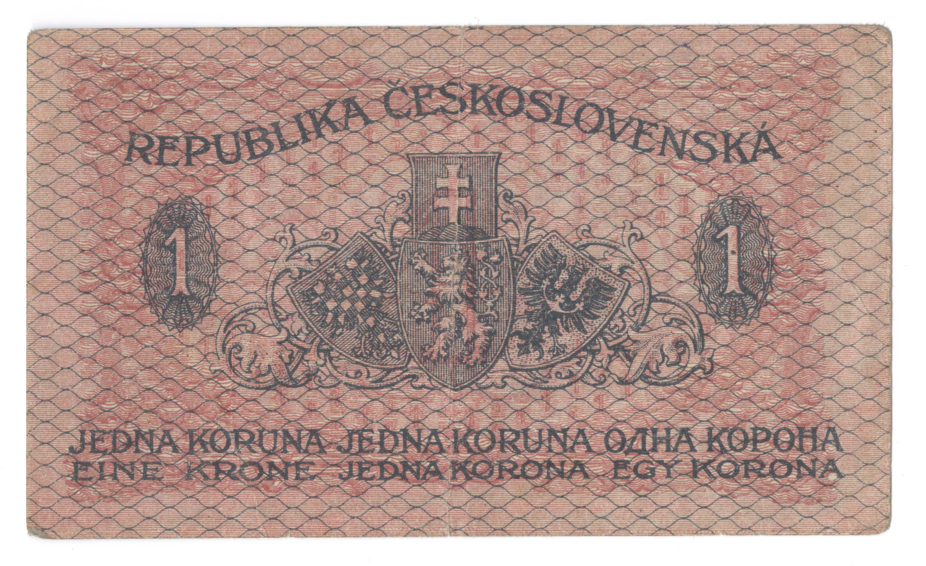 Náhledový obrázek Státovka 1 koruna - 1