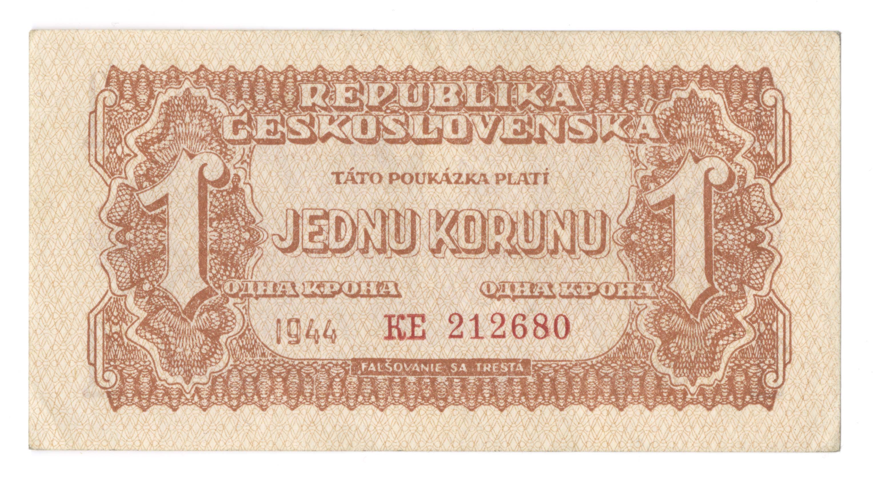 Náhledový obrázek Poukázka 1 koruna - 2