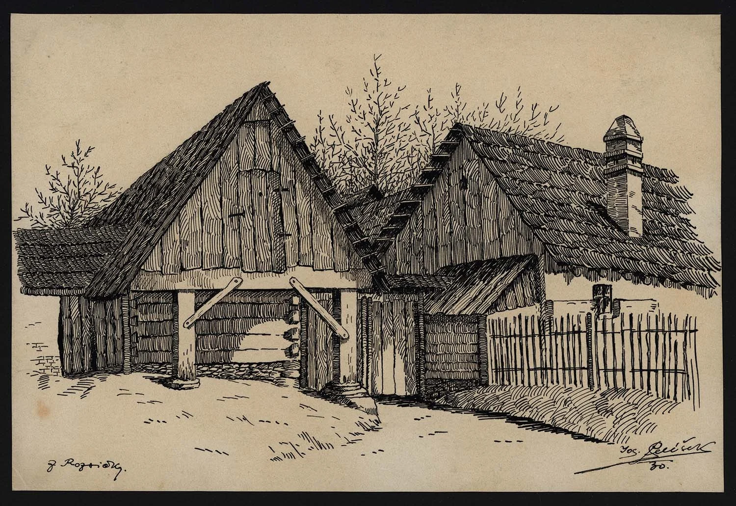 Náhledový obrázek předmětu Perokresba lidové architektury