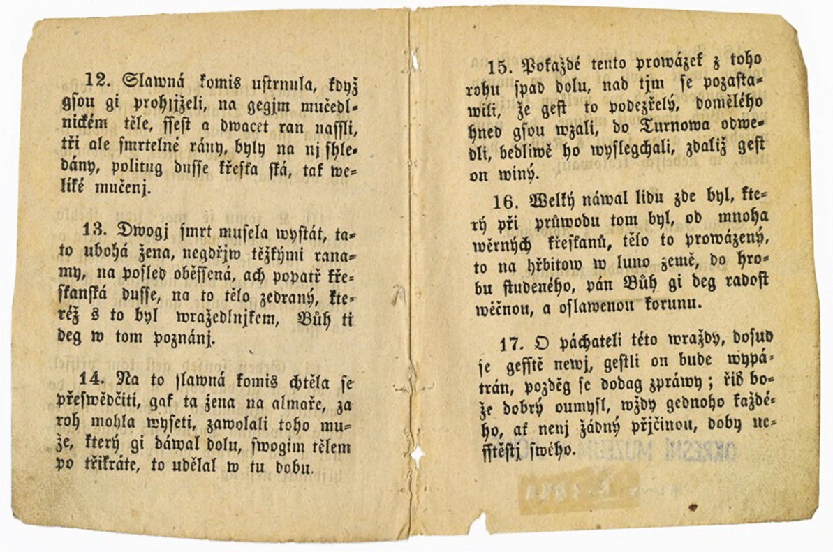 Náhledový obrázek Nowá pjseň o hrozné wraždě - 4