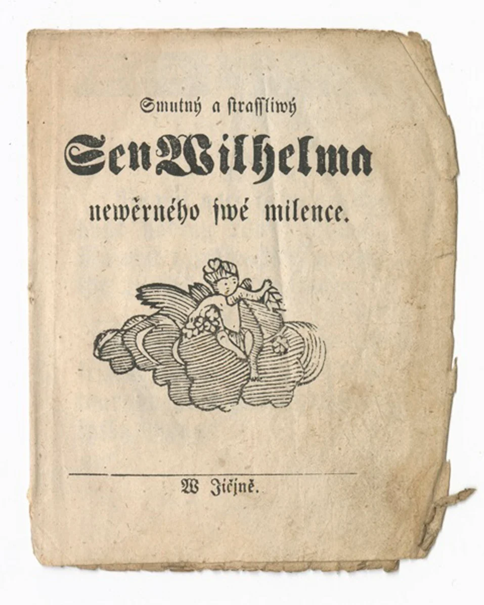 Náhledový obrázek předmětu Smutný a strassliwý sen Wilhelma newěrného swé milence