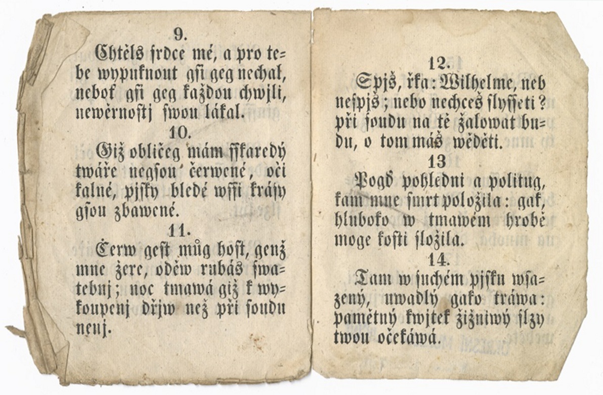 Náhledový obrázek Smutný a strassliwý sen Wilhelma newěrného swé milence - 4