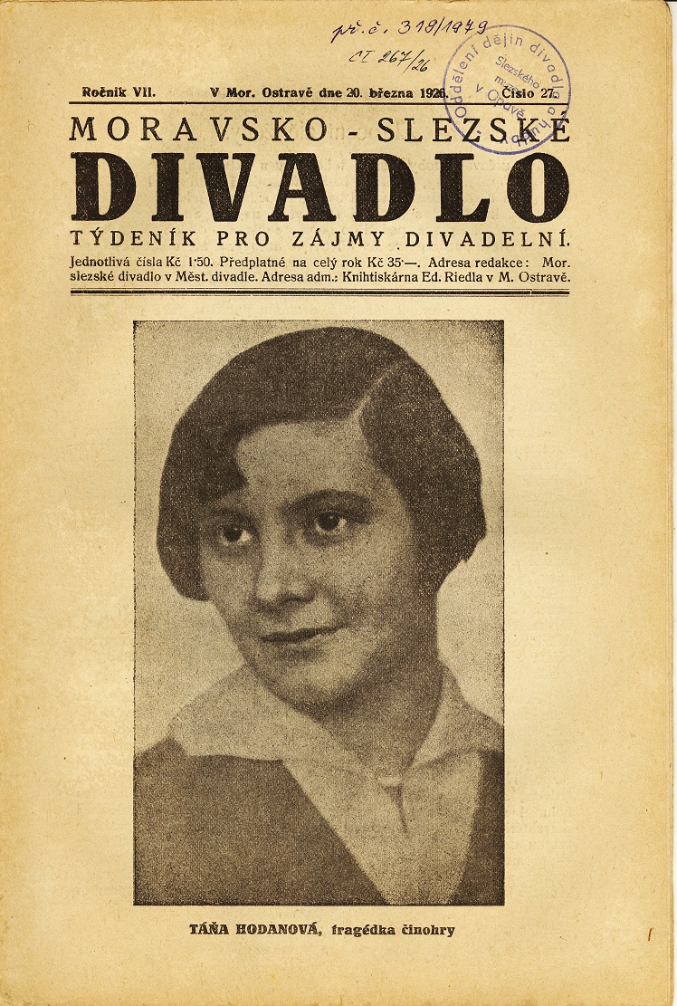Náhledový obrázek Divadelní týdeník - 1