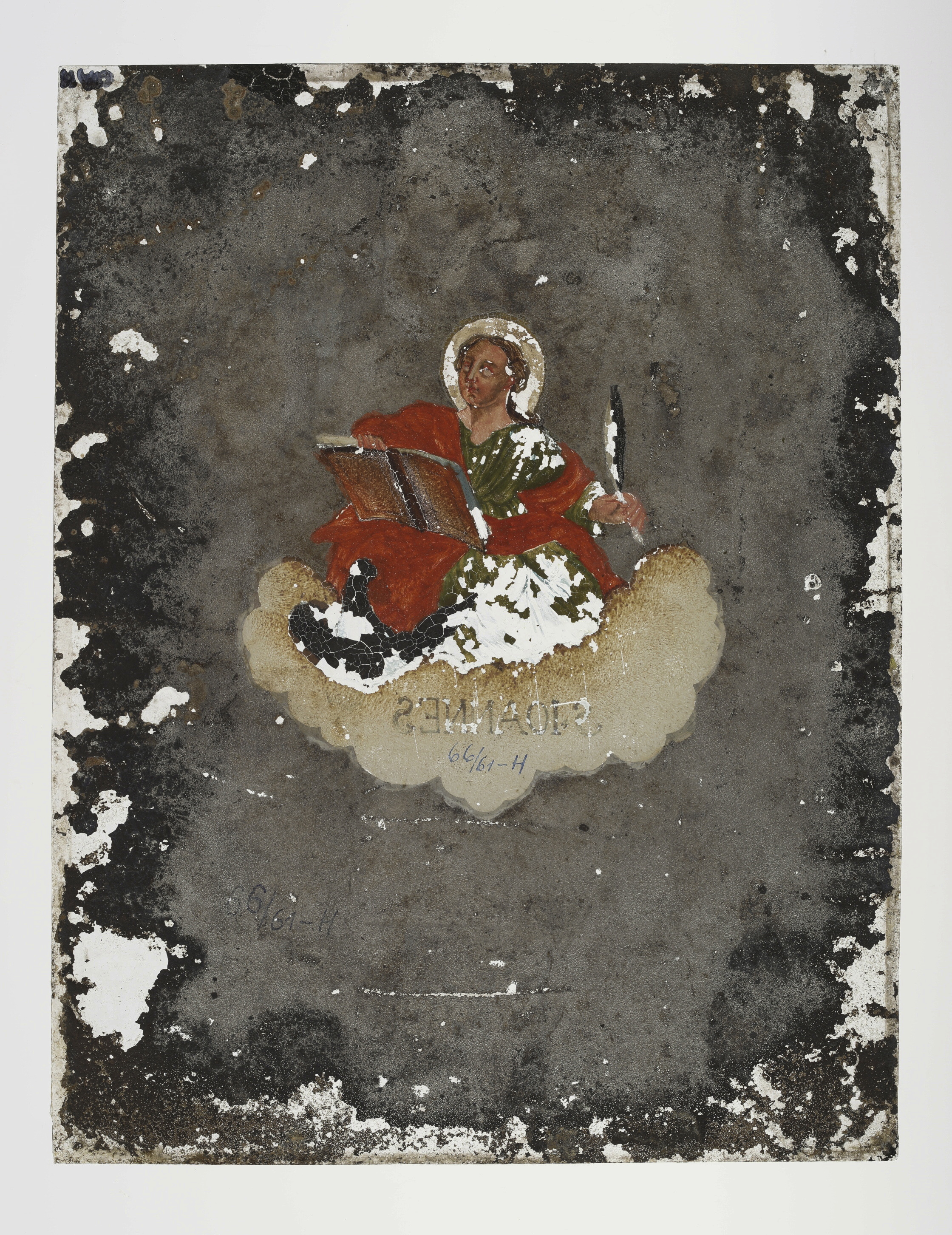Náhledový obrázek Svatý Jan Evangelista (malba na zrcadle) - 2