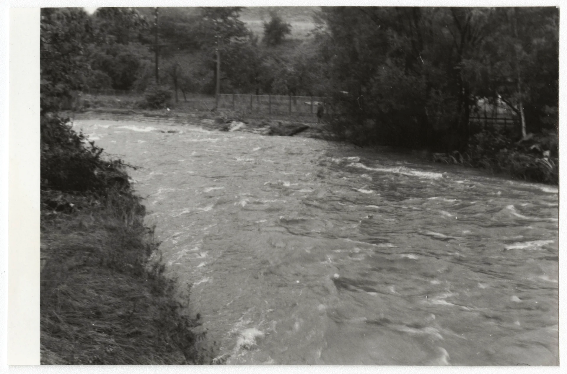 Náhledový obrázek předmětu Povodeň r. 1977: Česká Ves (čb. fotografie)