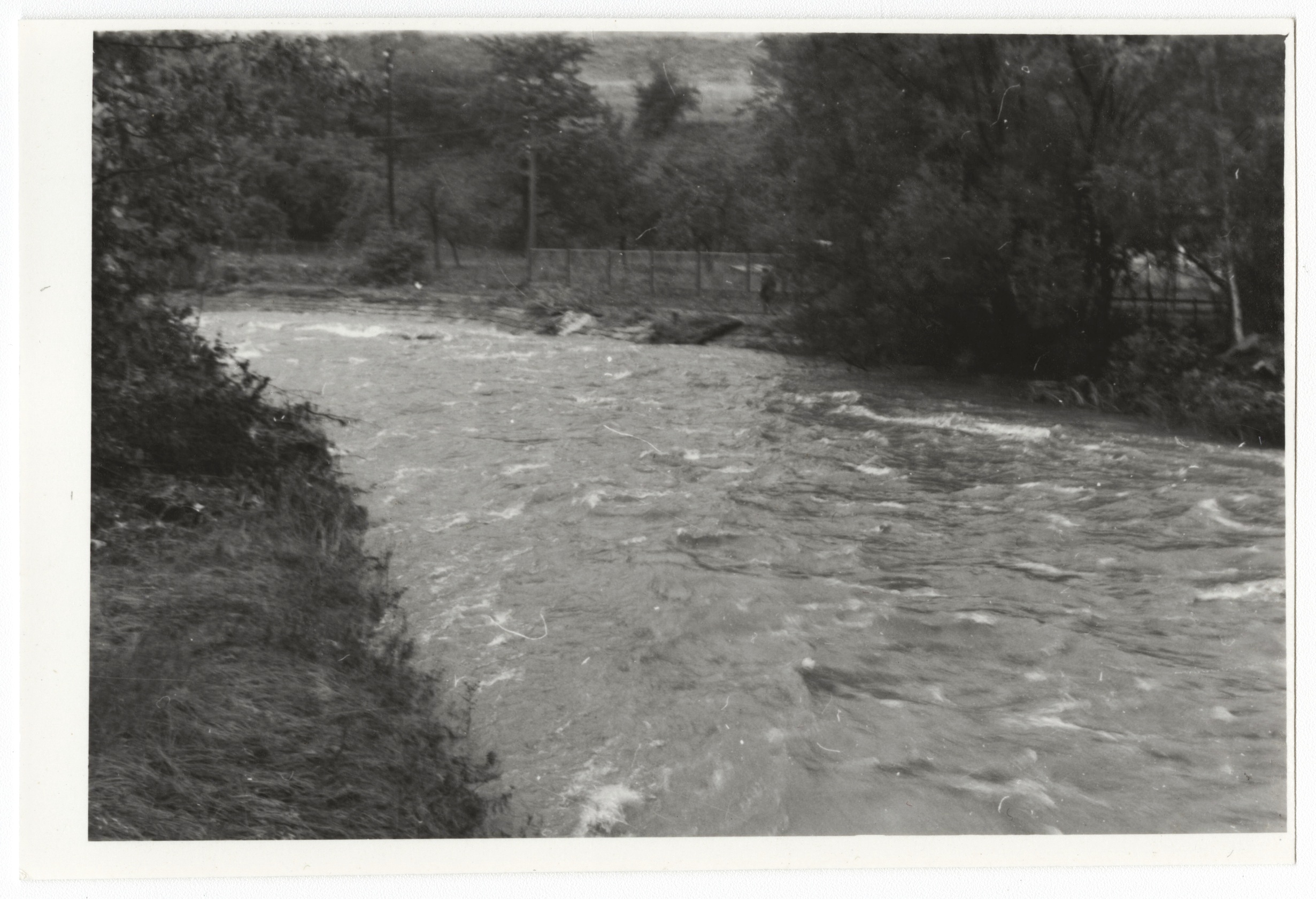 Náhledový obrázek Povodeň r. 1977: Česká Ves (čb. fotografie) - 1