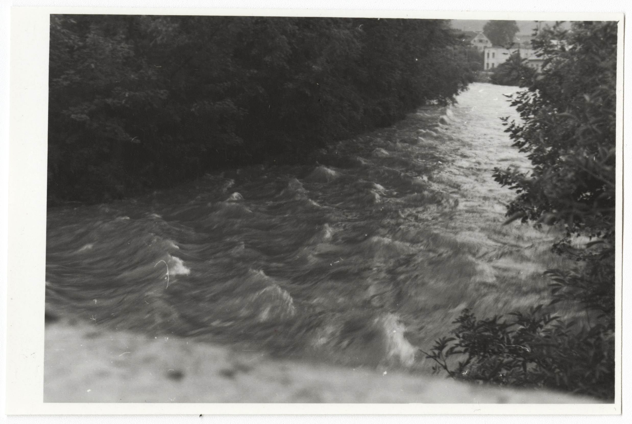Náhledový obrázek Povodeň r. 1977: Česká Ves (čb. fotografie) - 1