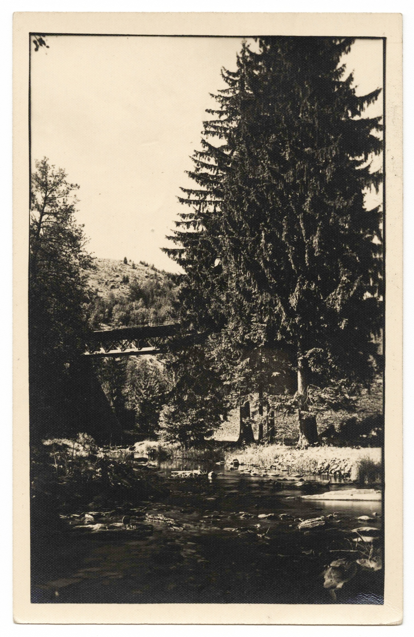 Náhledový obrázek Údolí Bystřice (čb. pohlednice) - 1