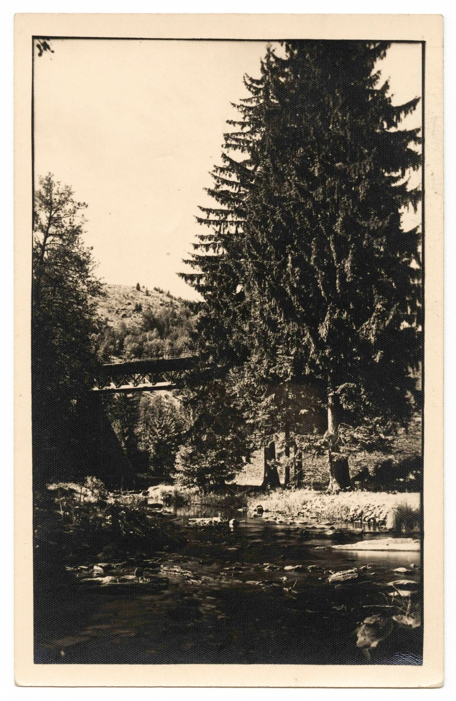 Náhledový obrázek předmětu Údolí Bystřice (čb. pohlednice)