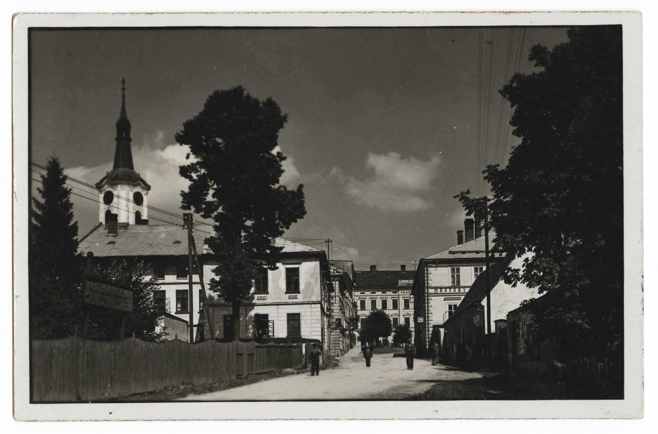 Náhledový obrázek Králíky (čb. pohlednice) - 1