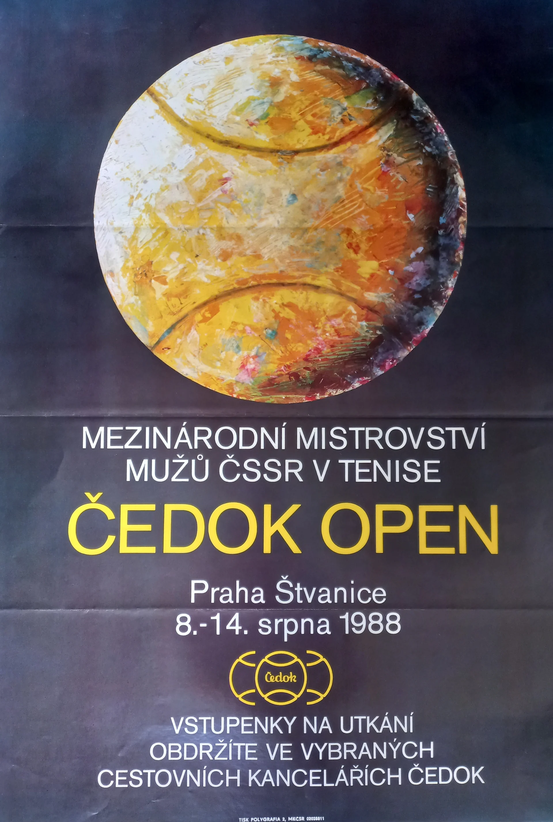 Náhledový obrázek předmětu Mezinárodní mistrovství mužů ČSSR v tenise. Praha 1988