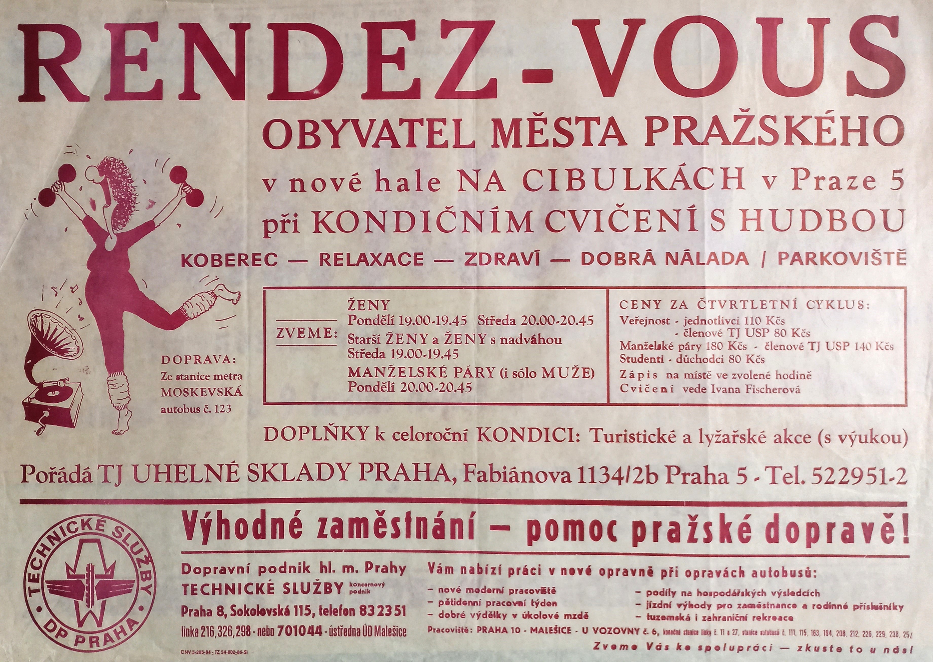 Náhledový obrázek Rendez-vous obyvatel města pražského. Kondiční cvičení s hudbou - 1