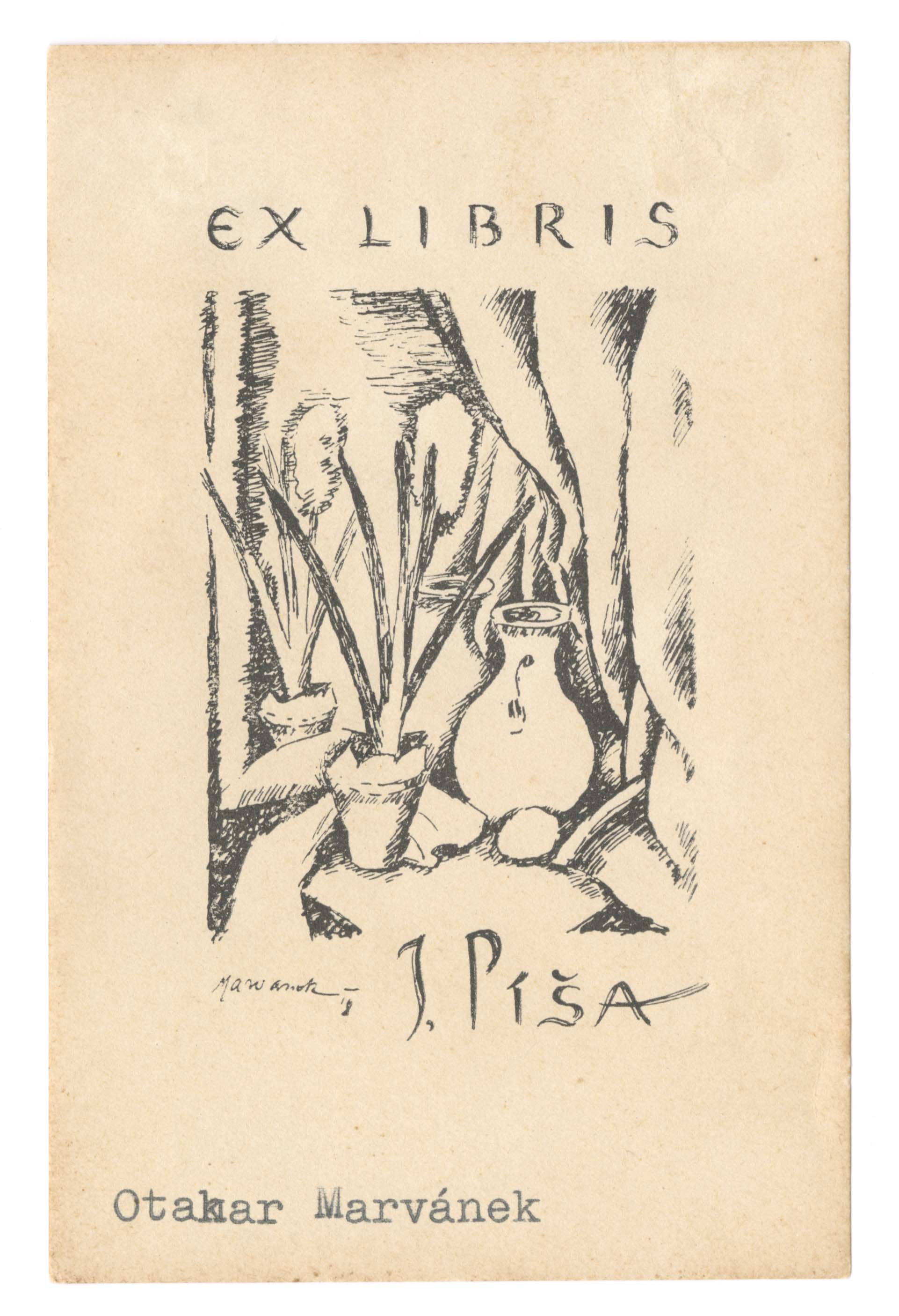 Náhledový obrázek Ex libris J. Píša - 1