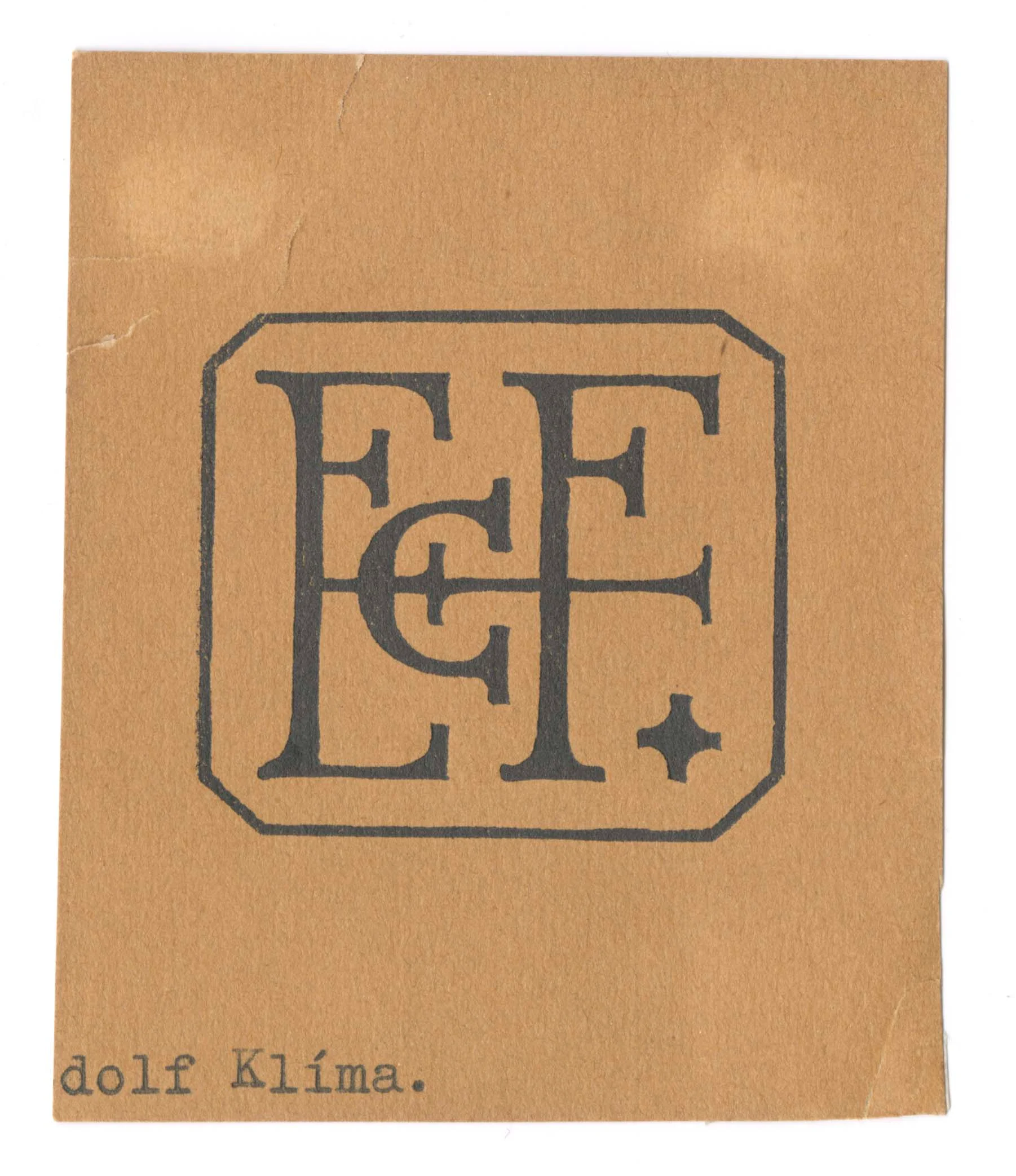 Náhledový obrázek předmětu Ex libris E. C .F