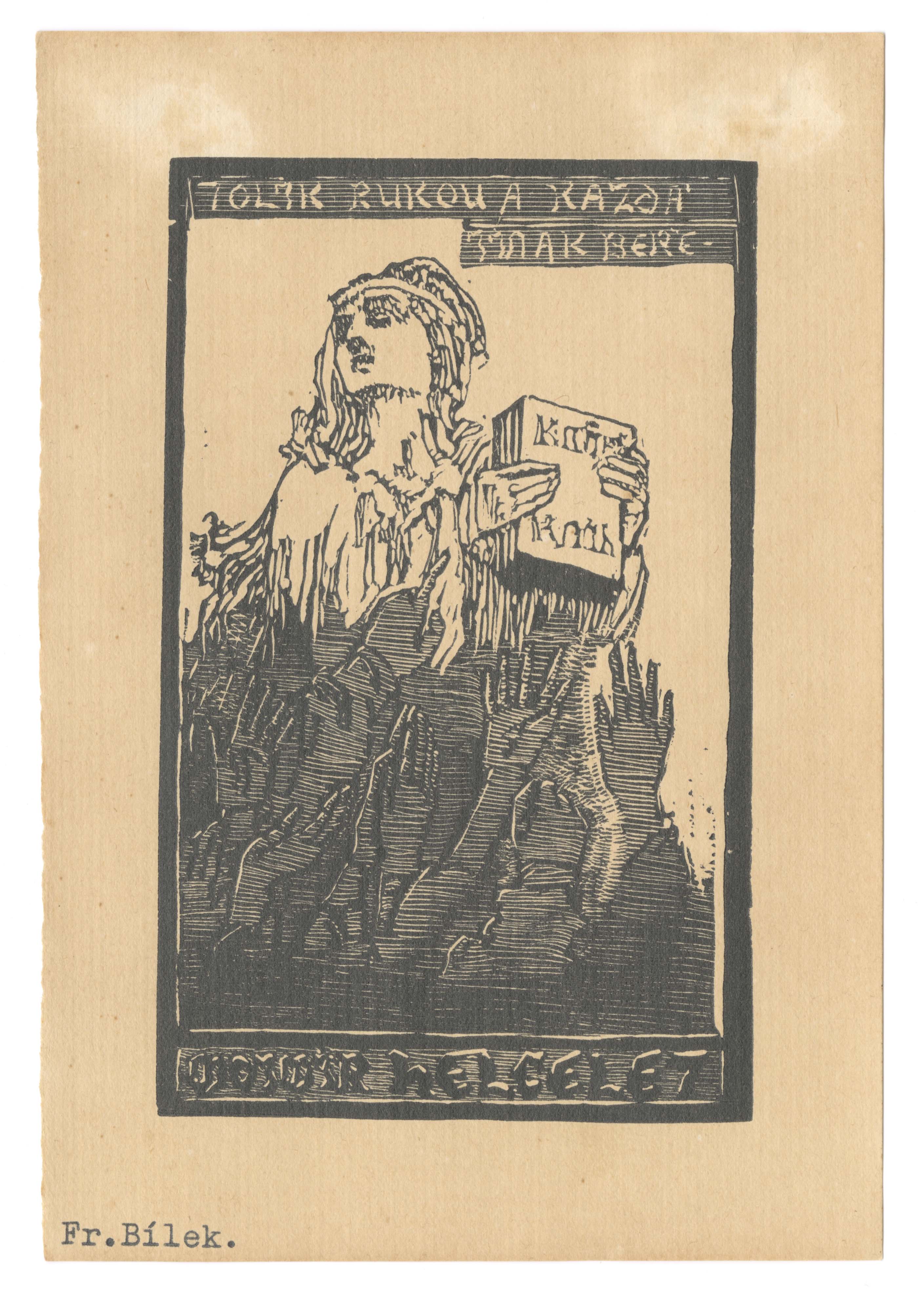 Náhledový obrázek Ex libris Mojmír Helcelet - 1