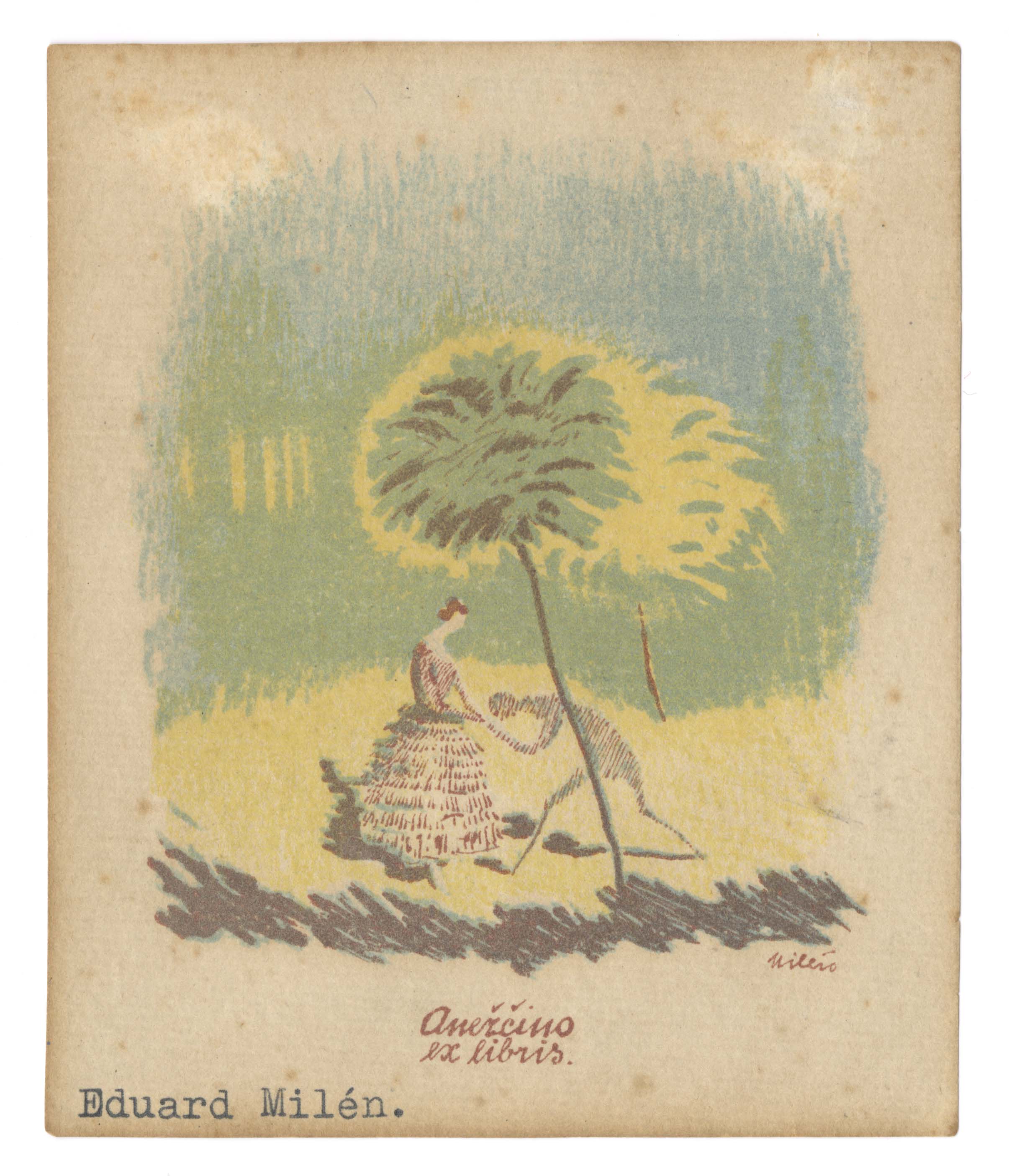 Náhledový obrázek Anežčino ex libris - 1