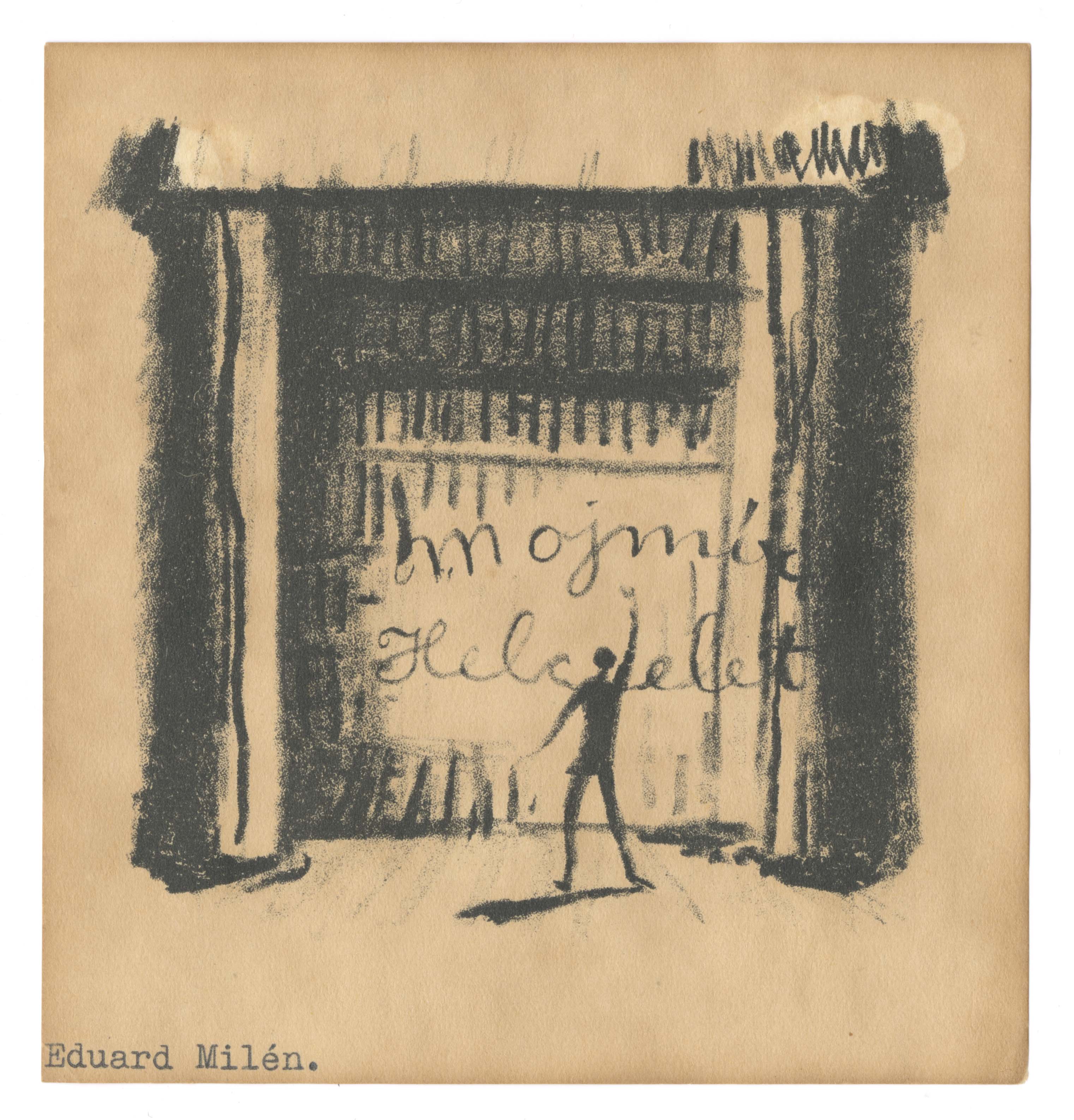Náhledový obrázek Ex libris Mojmír Helcelet - 1