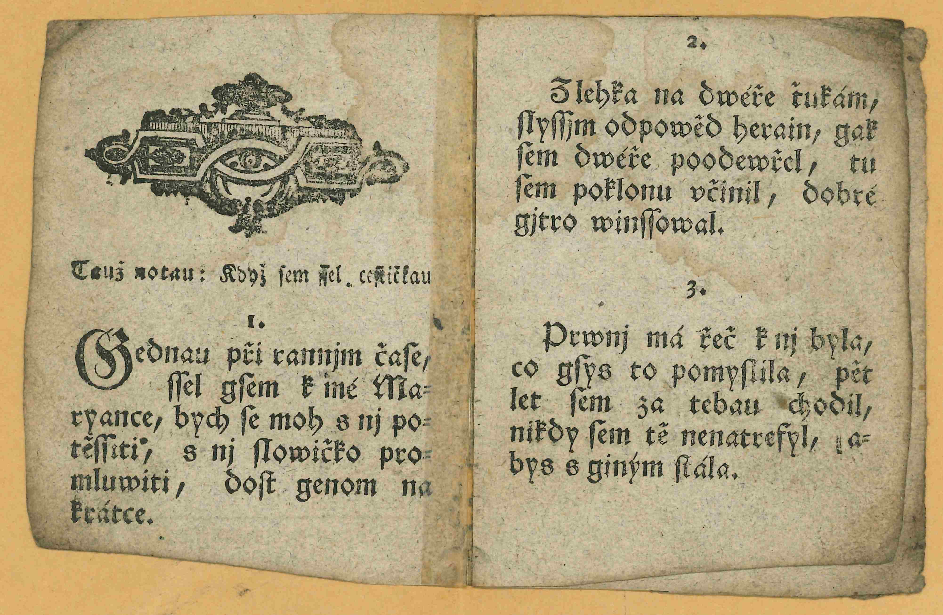 Náhledový obrázek Kramářské písně - Písně pro mládence a panny - 2