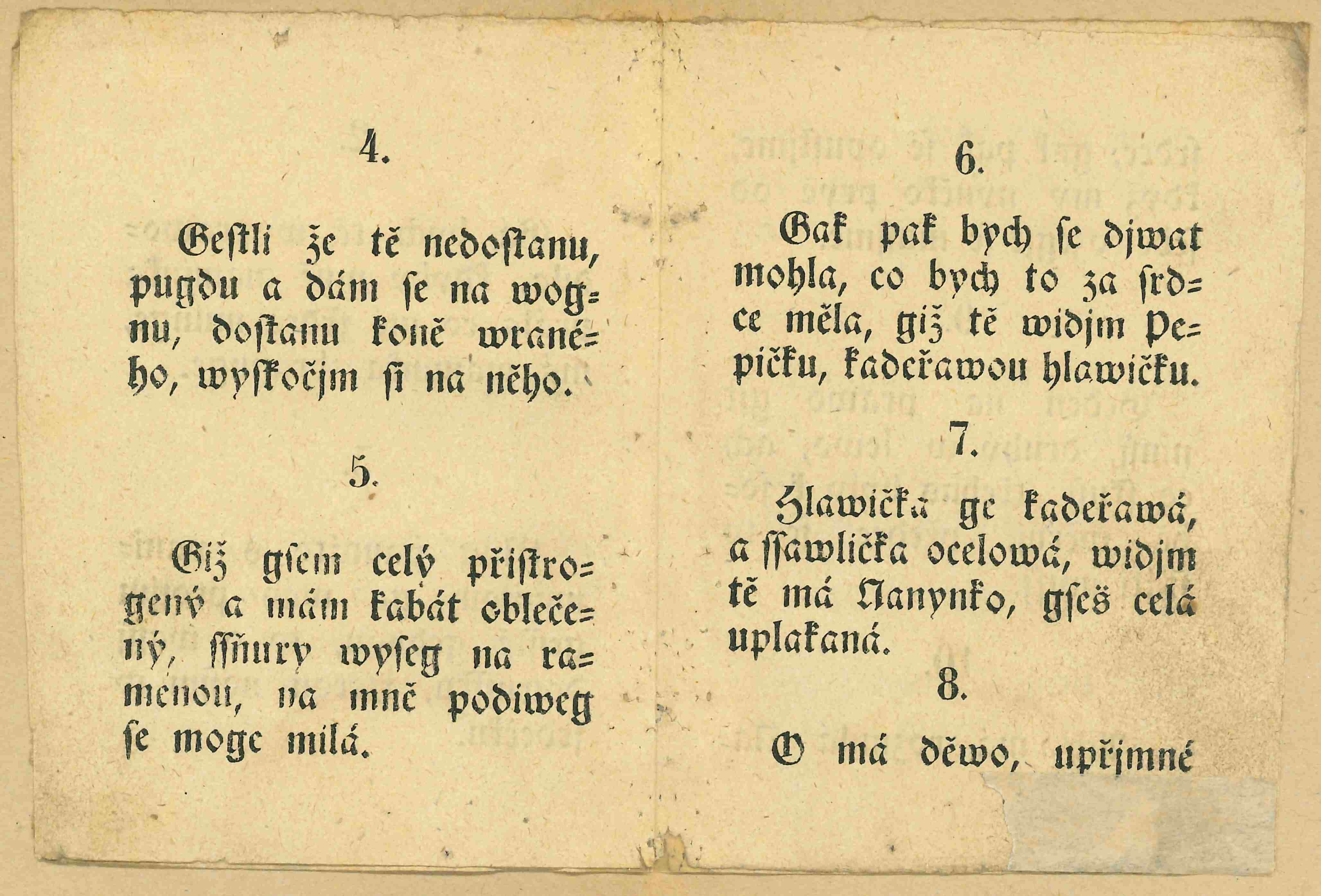 Náhledový obrázek Kramářské písně - Písně pro mládence a panny - 3