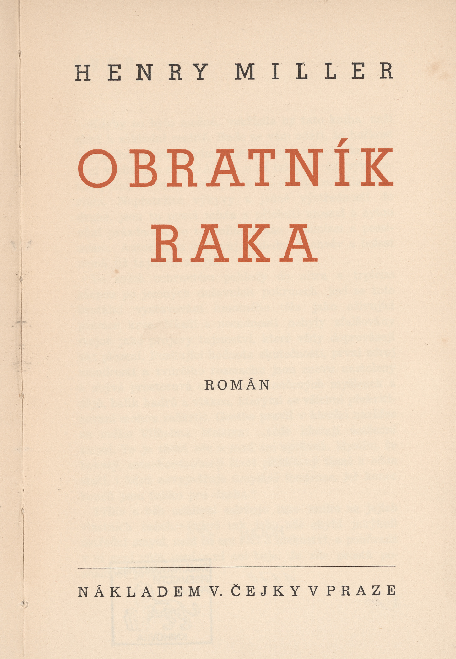 Náhledový obrázek Obratník raka - 3