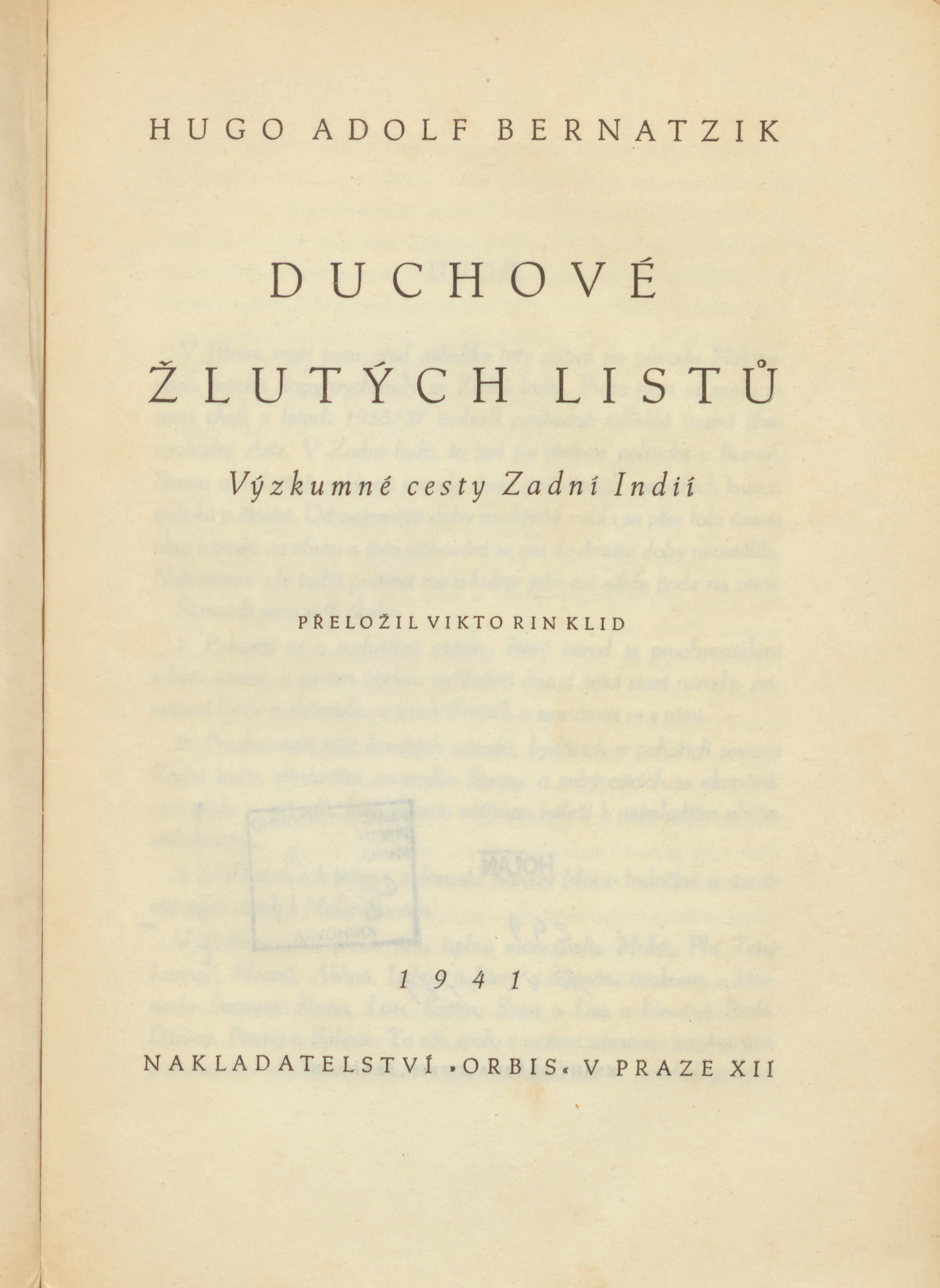 Náhledový obrázek předmětu Duchové žlutých listů: výzkumné cesty Zadní Indií