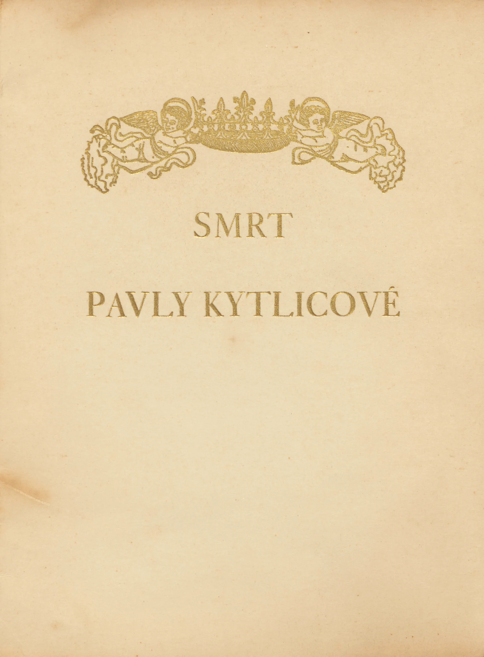 Náhledový obrázek předmětu Smrt Pavly Kytlicové
