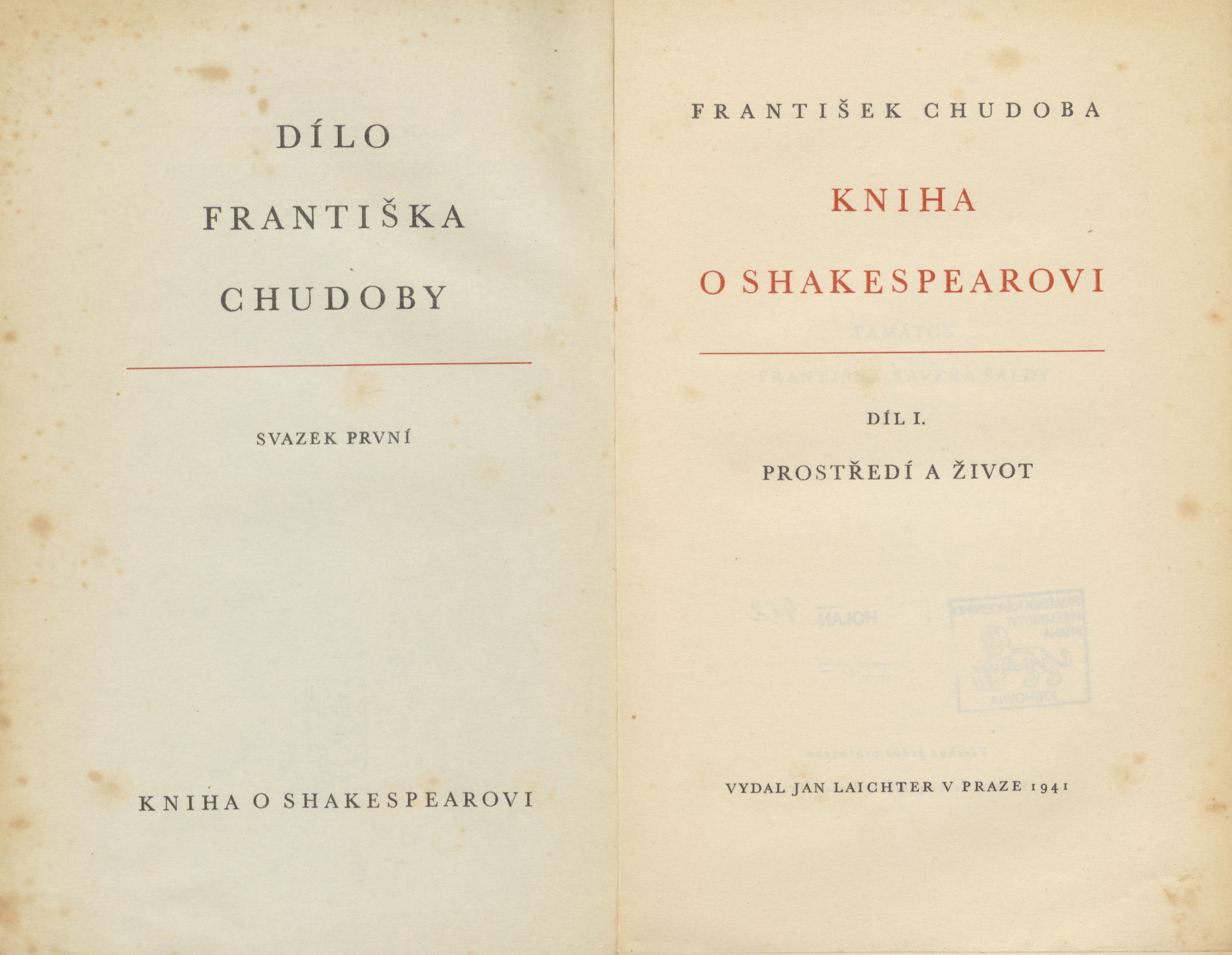 Náhledový obrázek Kniha o Shakespearovi: Prostředí a život, díl 1. - 5