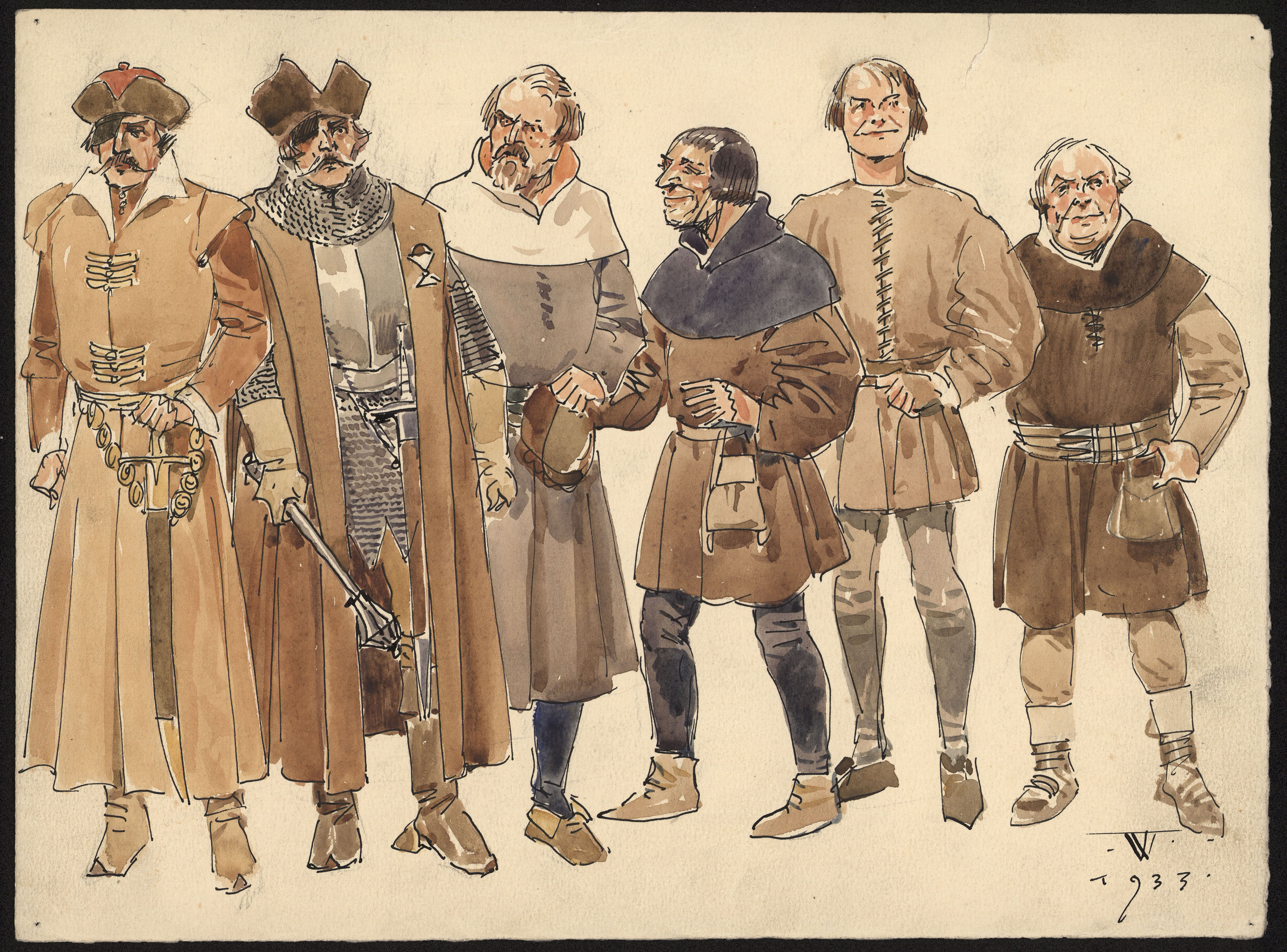 Náhledový obrázek Kostýmní návrh: Král Václav IV. - 1