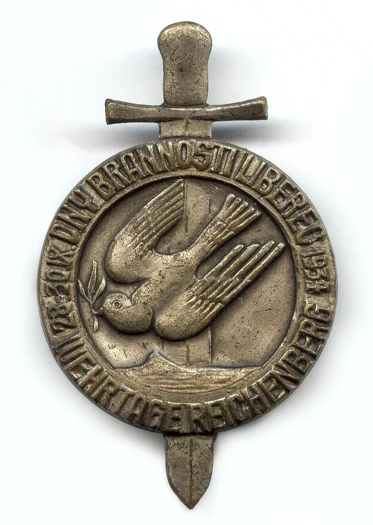 Náhledový obrázek předmětu Odznak upomínkový - Dny brannosti Liberec 28. - 30. 9. 1934