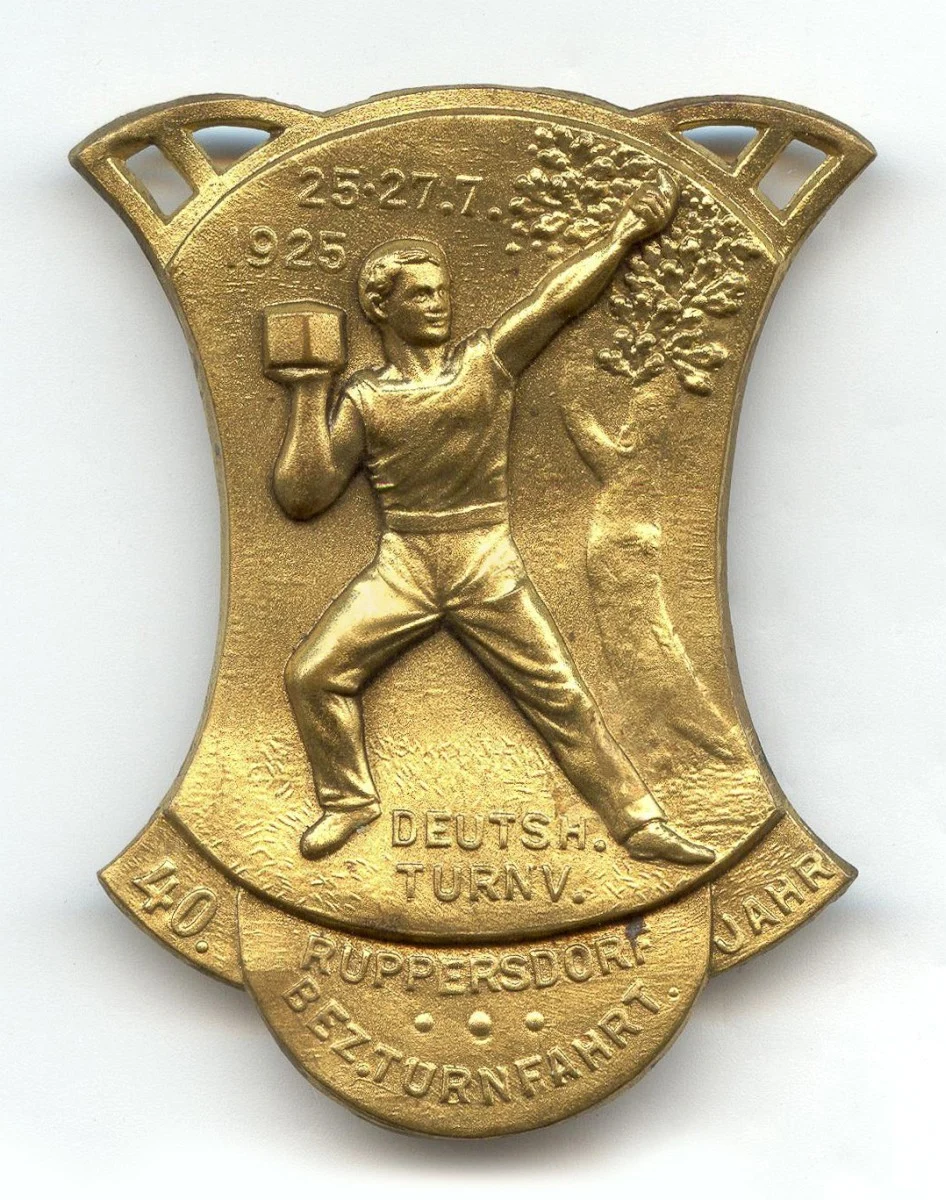 Náhledový obrázek předmětu Odznak upomínkový - Slavnost Německého tělocvičného spolku v Ruprechticích 25. - 27. července 1925