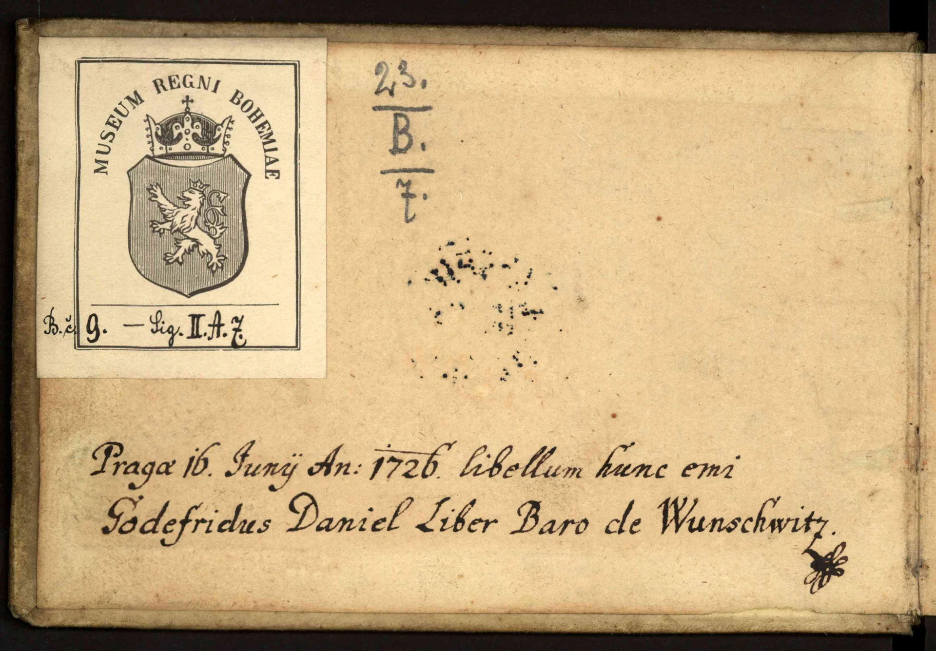 Náhledový obrázek předmětu Rkp. 9 – Památník Augustina de Bois, lékaře v Chebu a Fr. Lázních