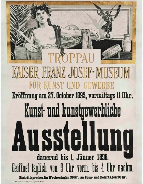 Obrázek Plakát k výstavě Kunst- und Kunstgewerbliche Ausstellung. Kaiser Franz Josef-Museum für Kunst und Gewerbe, Troppau