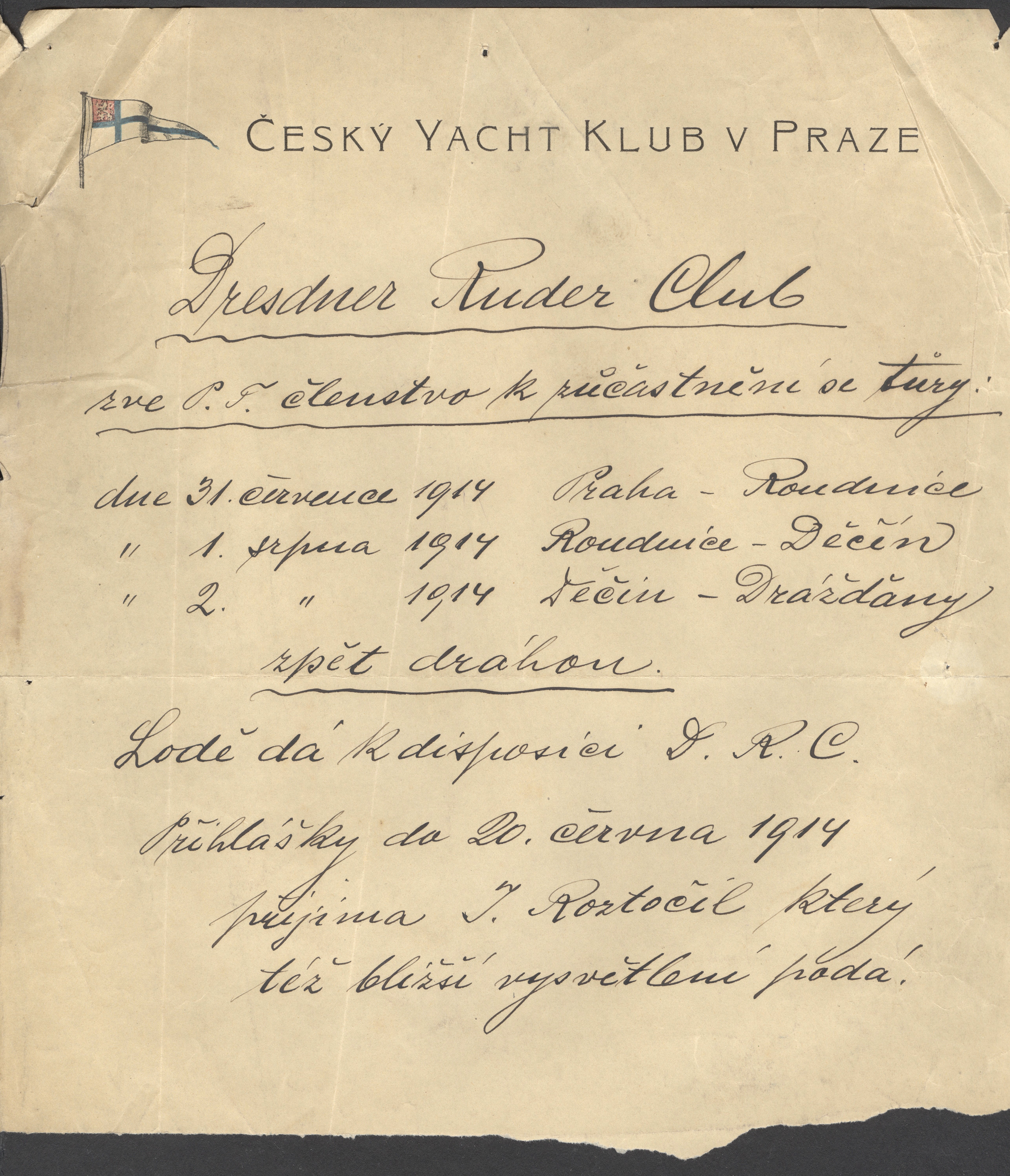 Náhledový obrázek Vodní tůra Dresdner Ruder Clubu - 1