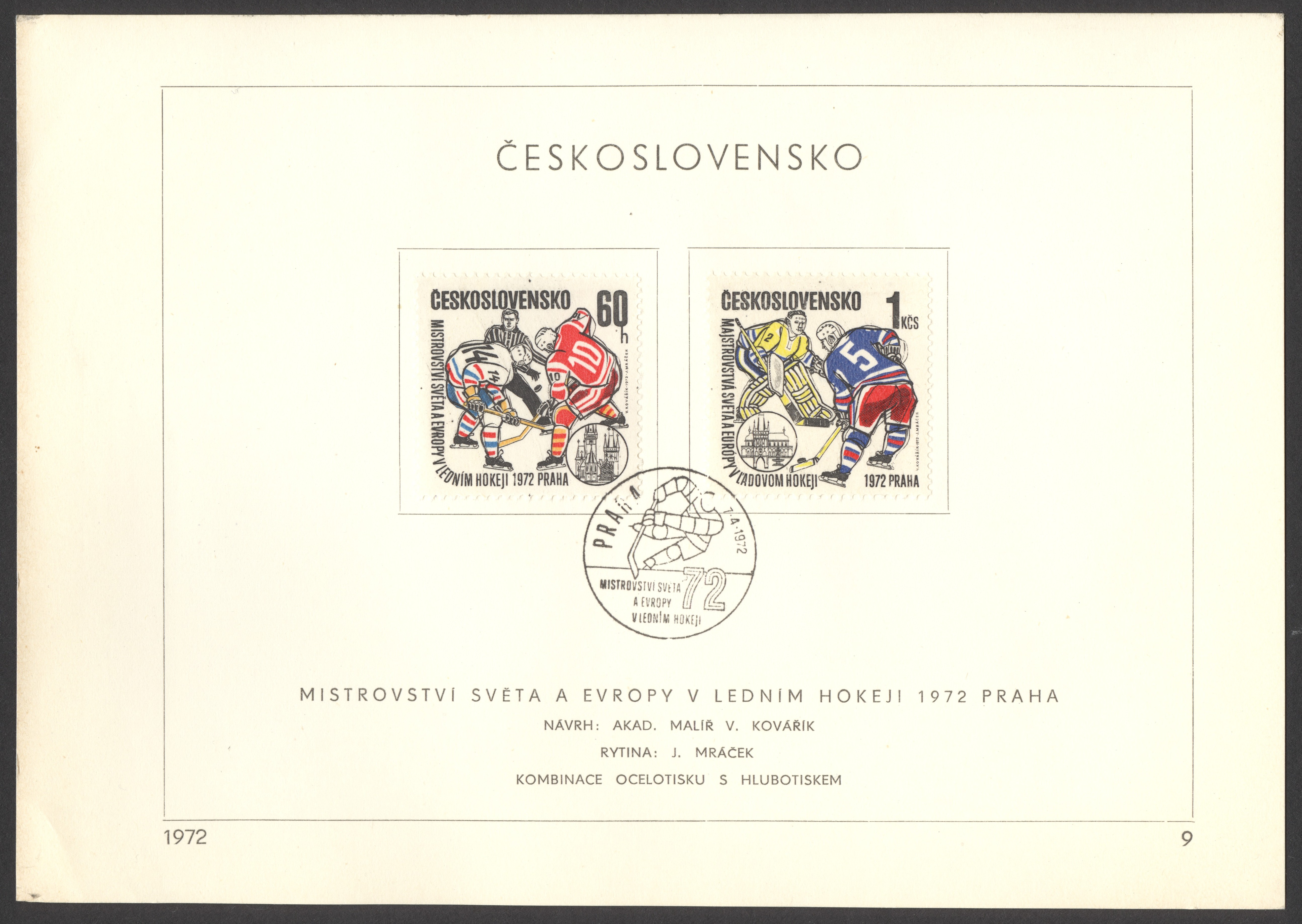 Náhledový obrázek Mistrovství světa v ledním hokeji. Praha 1972 - 1