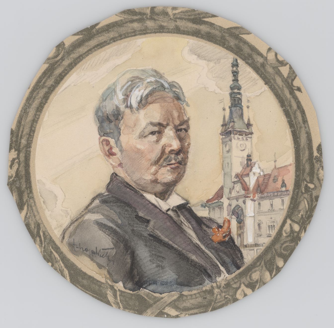Náhledový obrázek Portrét starosty města Olomouce JUDr. Richarda Fischera - 1