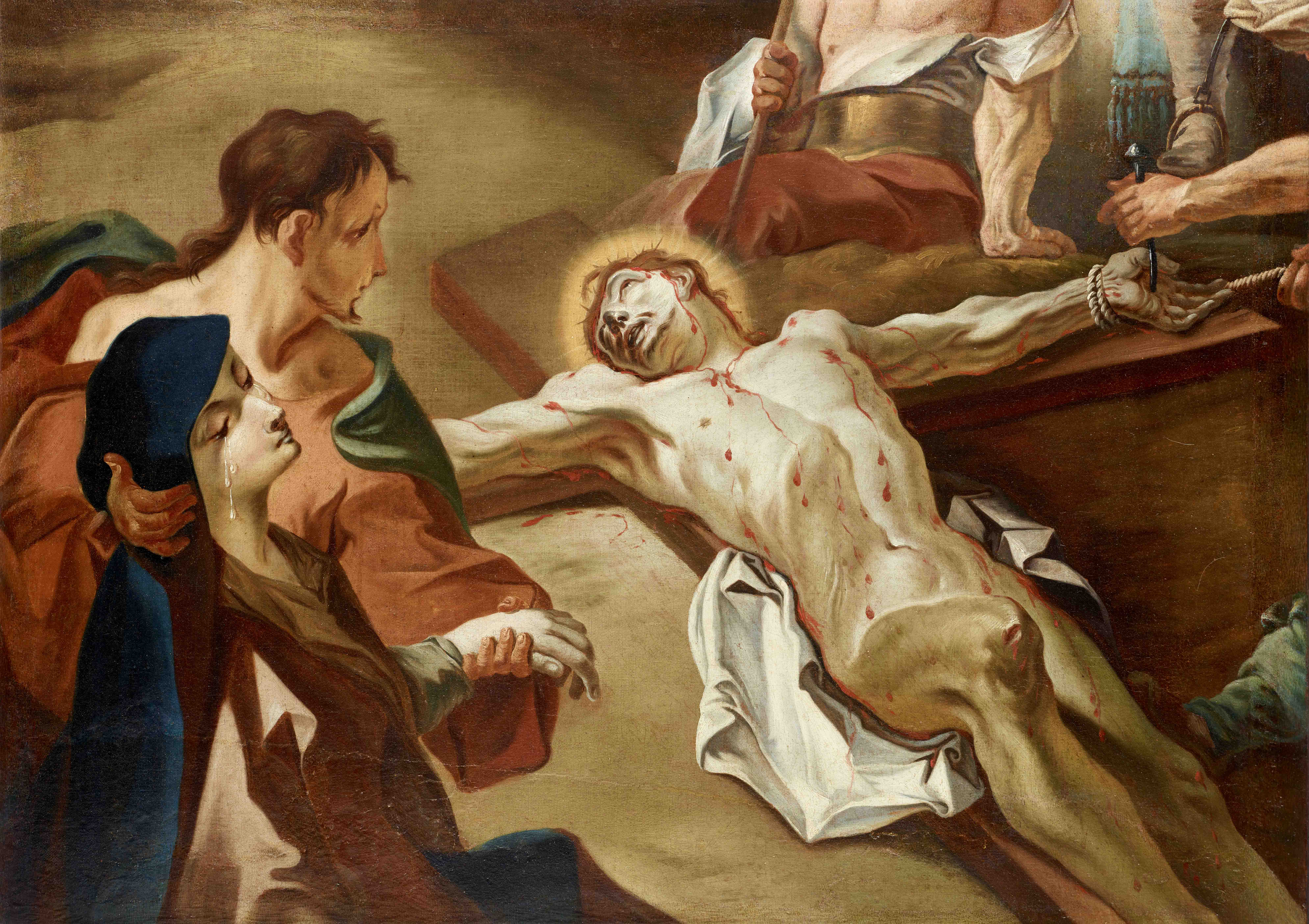 Náhledový obrázek Přibíjení Ježíše na kříž - 1
