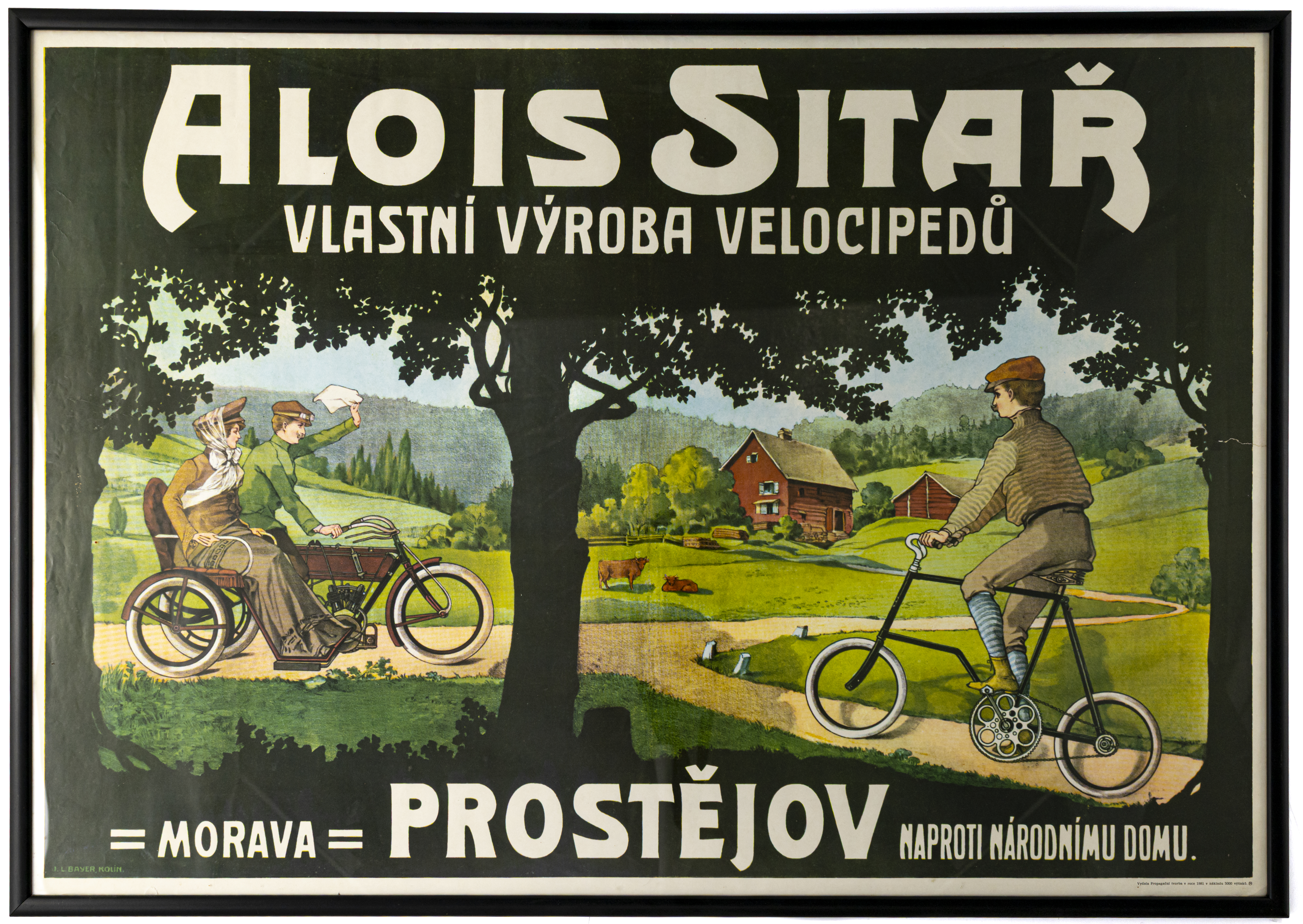 Náhledový obrázek Reklamní plakát Aloise Sitaře - 1