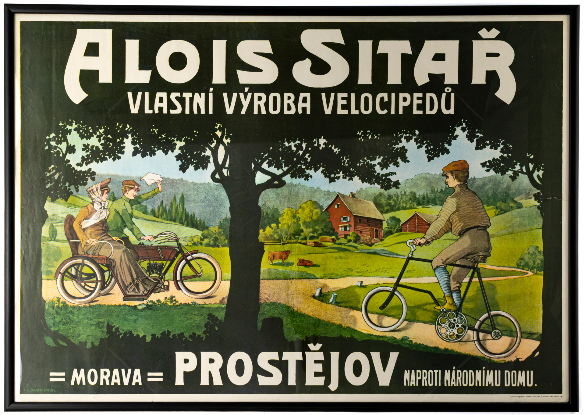 Náhledový obrázek předmětu Reklamní plakát Aloise Sitaře