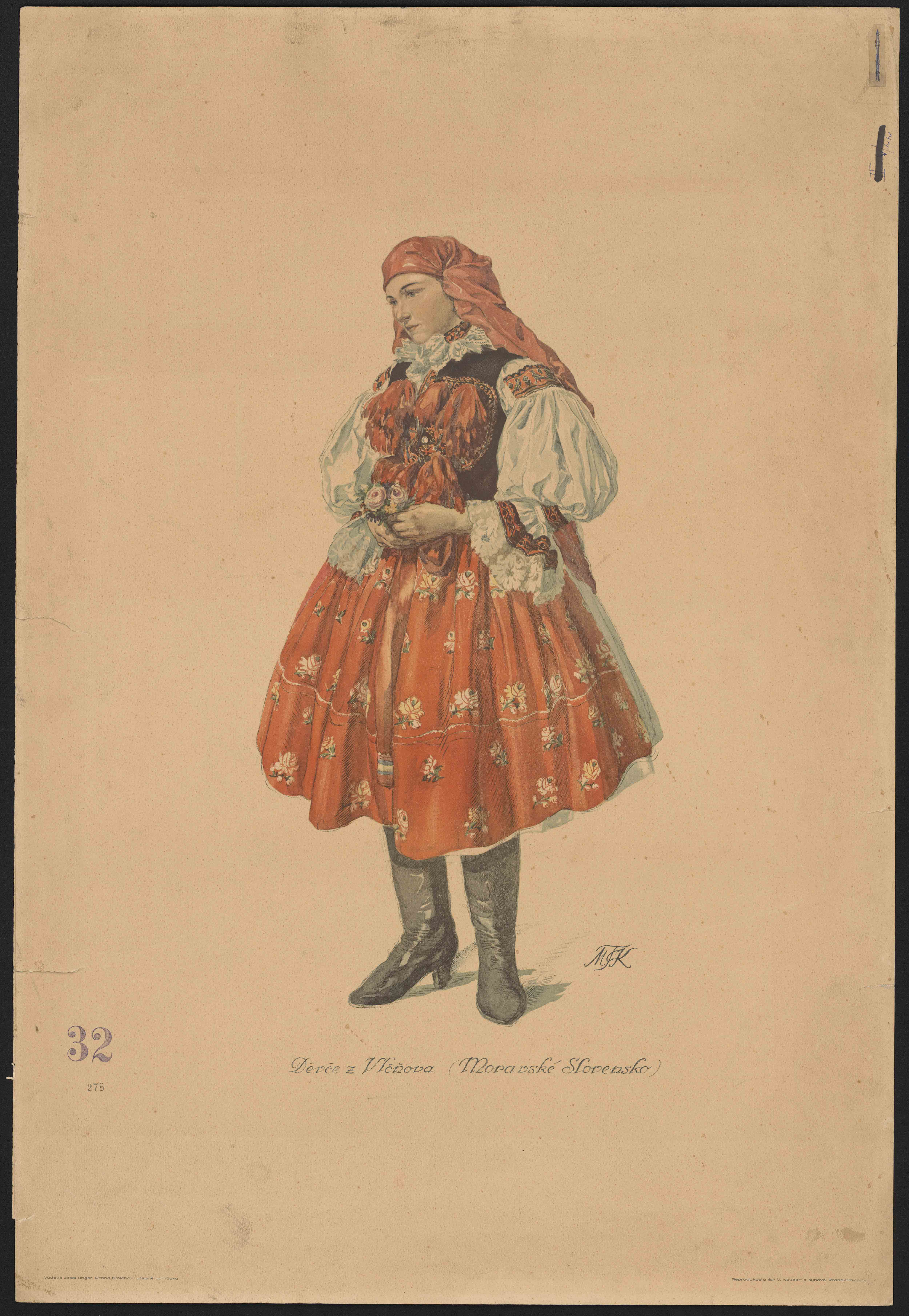 Náhledový obrázek Děvče z Vlčňova (Moravské Slovensko) - 1