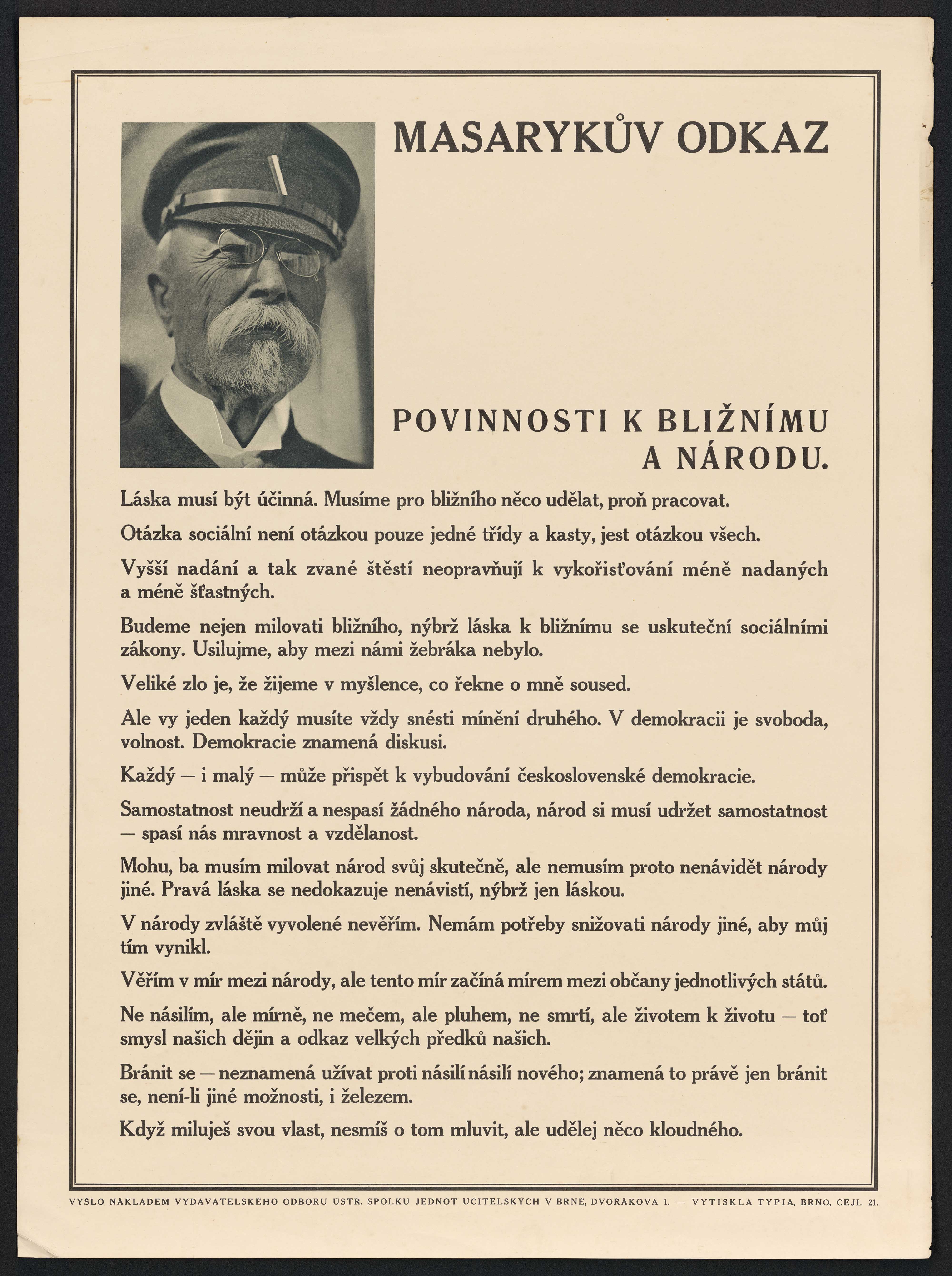 Náhledový obrázek Masarykův odkaz - 1