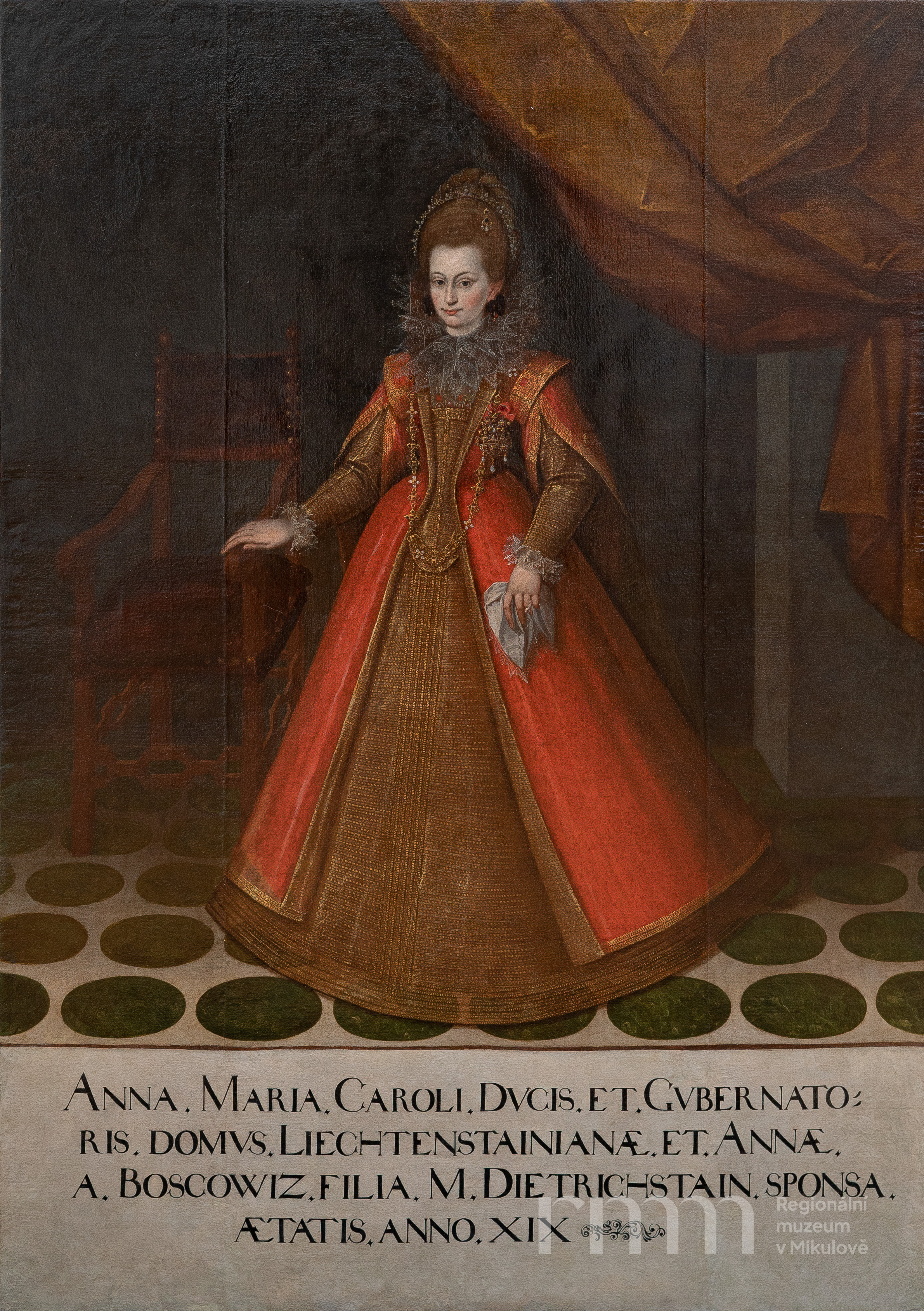 Náhledový obrázek Portrét, Anna Marie z Dietrichsteina - 1